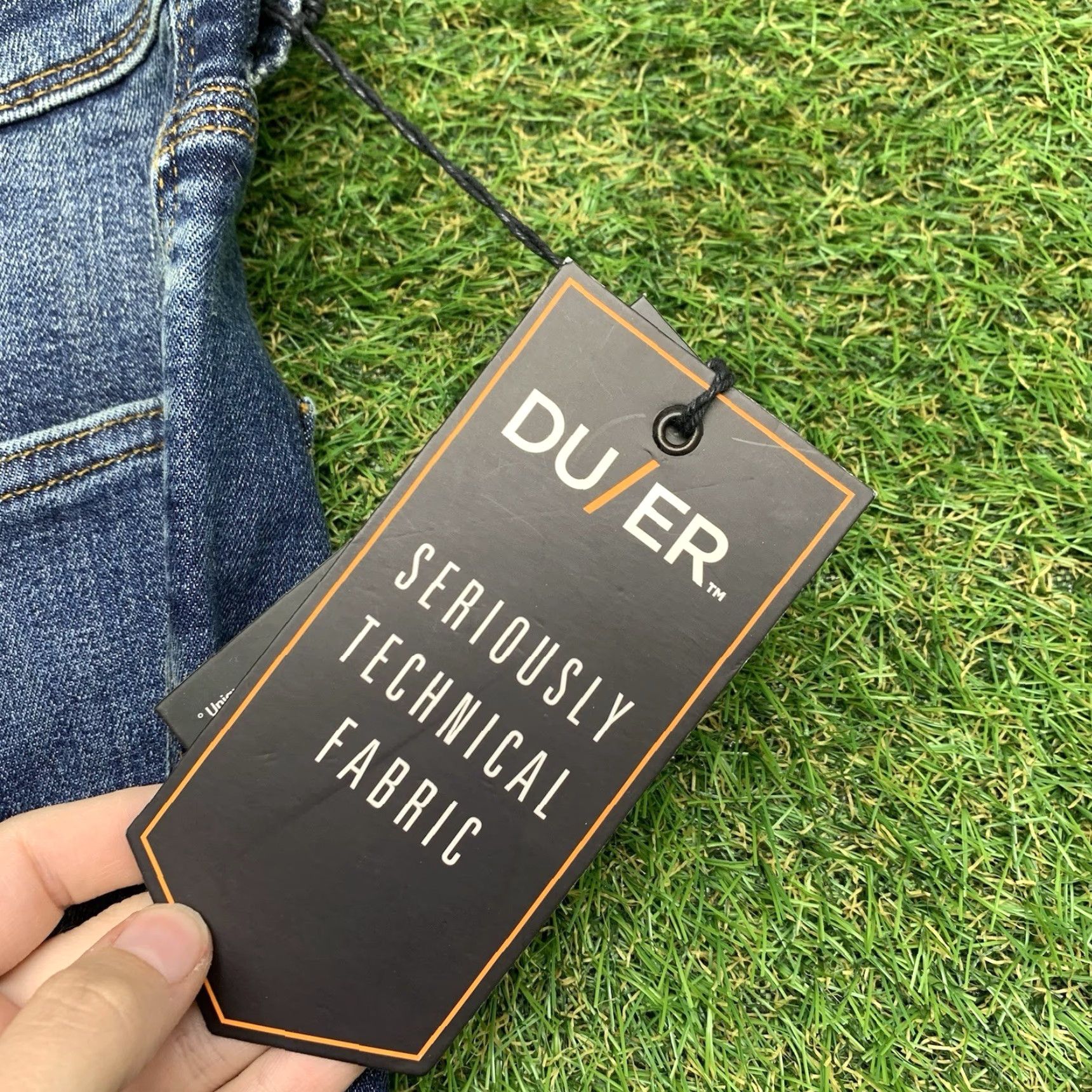 DUER Duer Slim Denim Shorts Mens 29 Blue Dark Wash Stretch 5-Pocket Flat Front NWT NWT Size US 29 - 6 Thumbnail