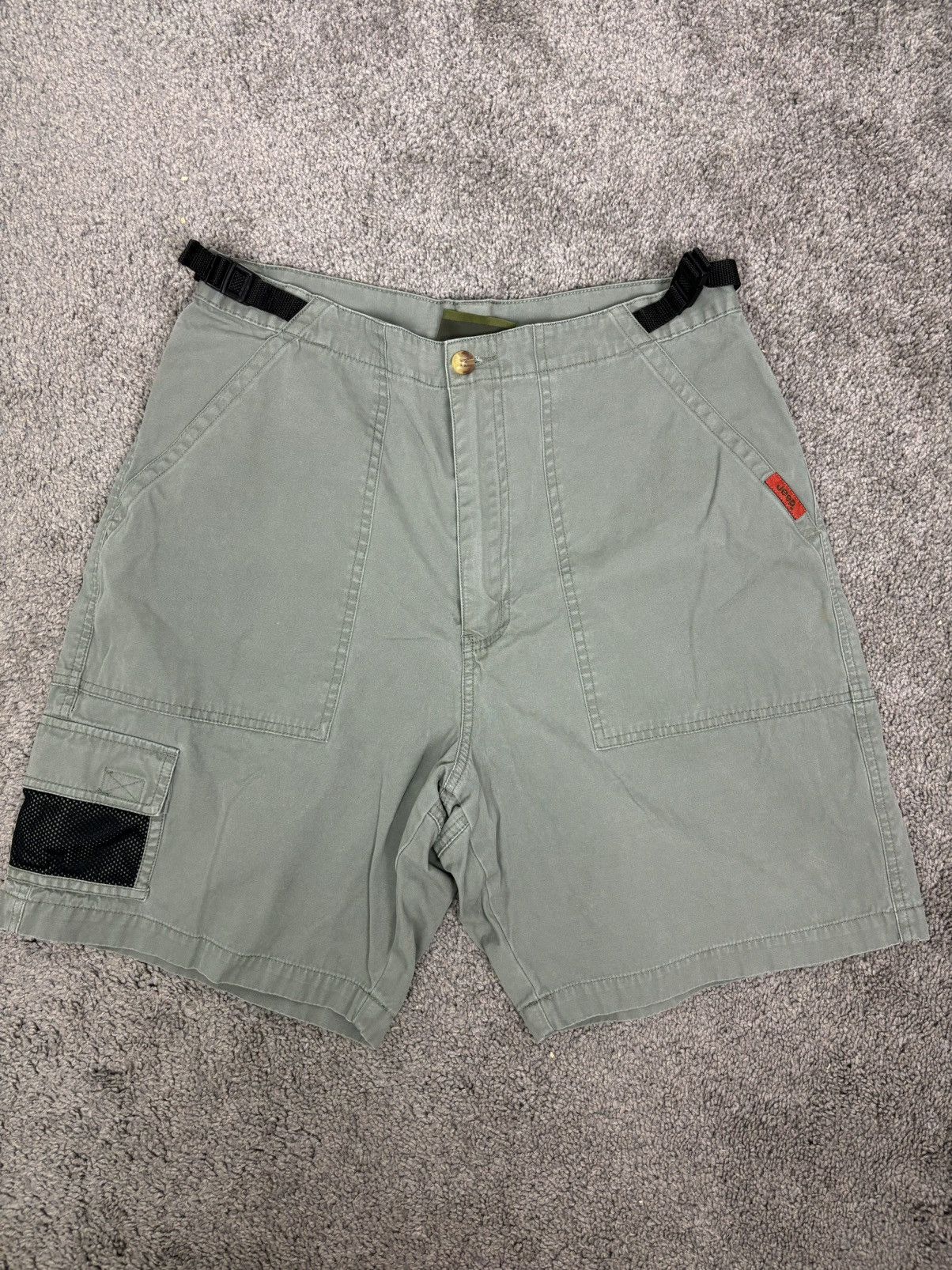 Jeep × Vintage Vintage green jeep cargo tactical shorts Size US 34 / EU 50 - 1 Thumbnail