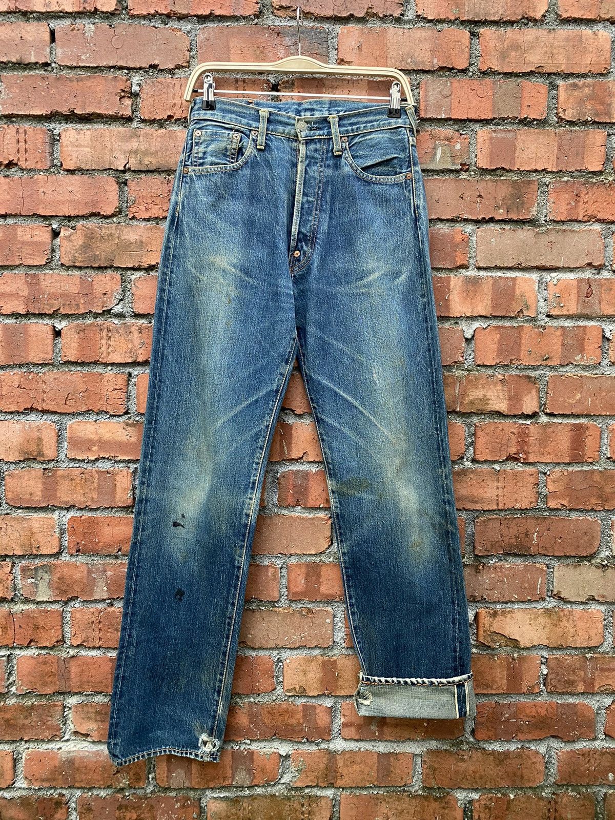 Japanese Brand × Vintage size 29x32.5 super rare EVIS redline vintage denime Size US 29 - 1 Thumbnail