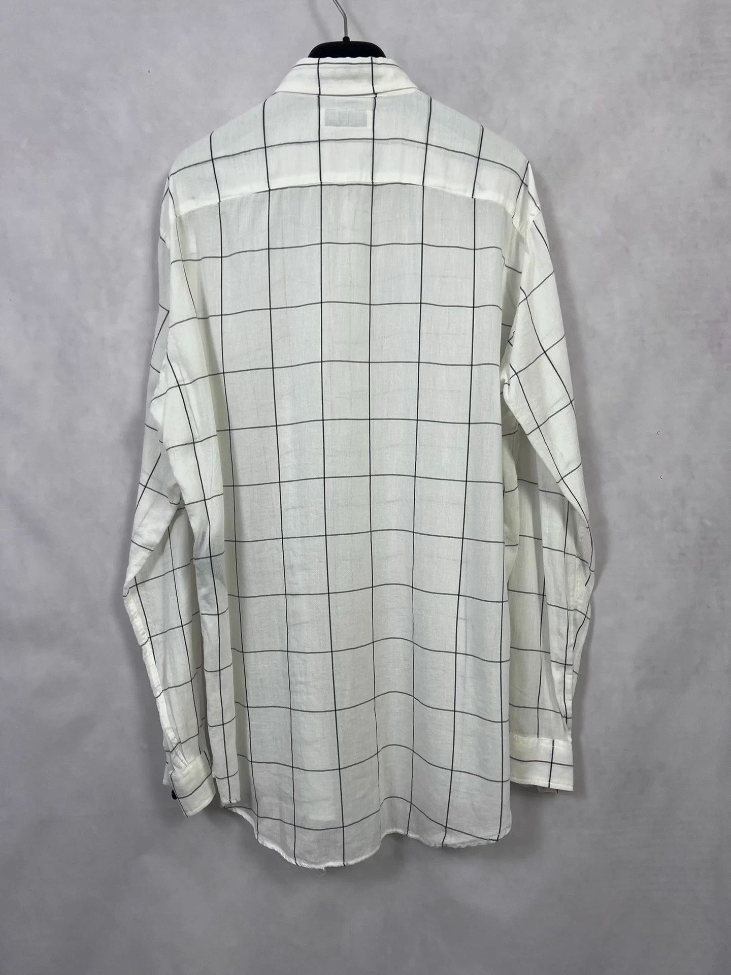 Saint Laurent Paris SLP 17ss Gingham Shirt L Black White Size US L / EU 52-54 / 3 - 2 Thumbnail