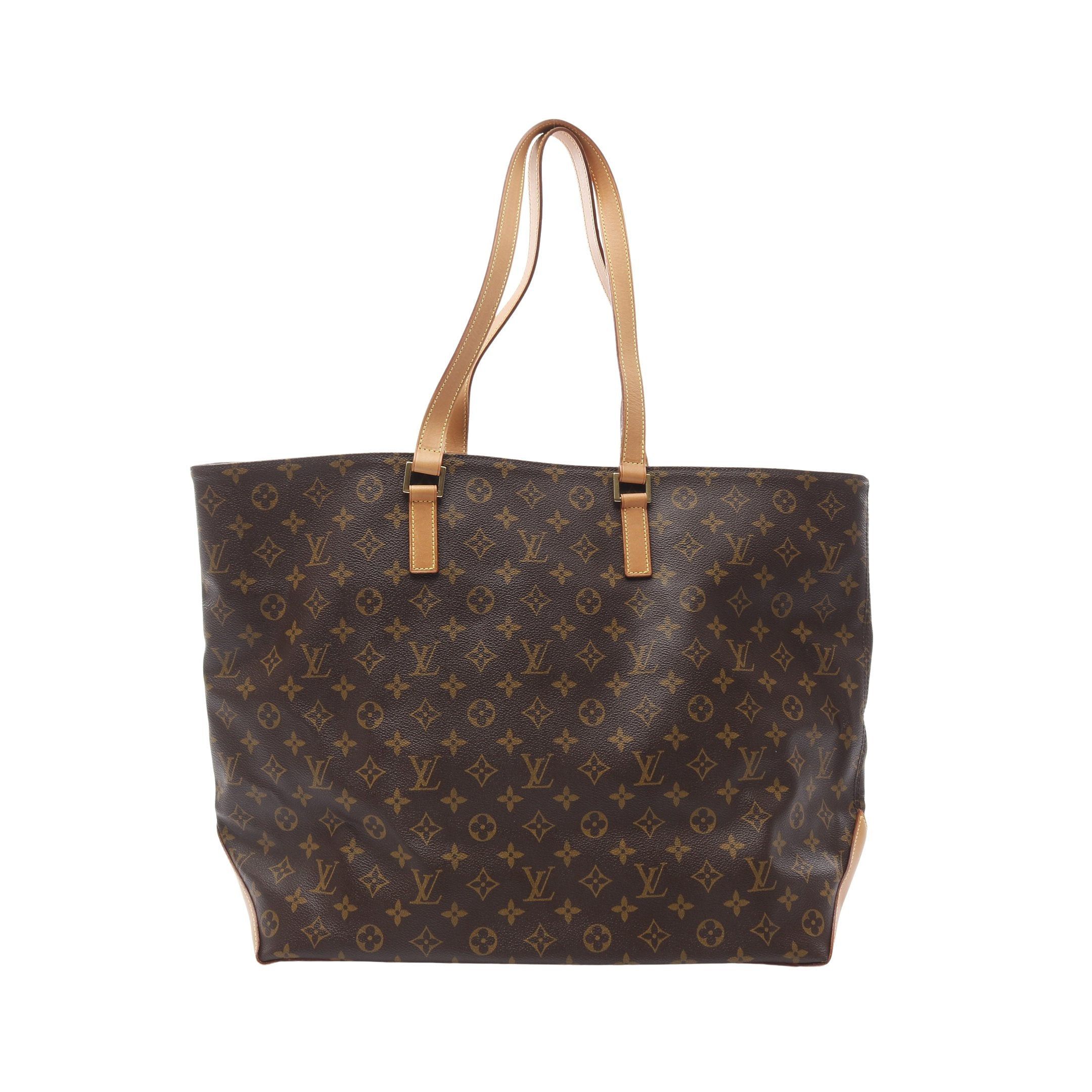Louis Vuitton Cabas Alto Monogram Shoulder Bag Tote Leather Brown, Women's