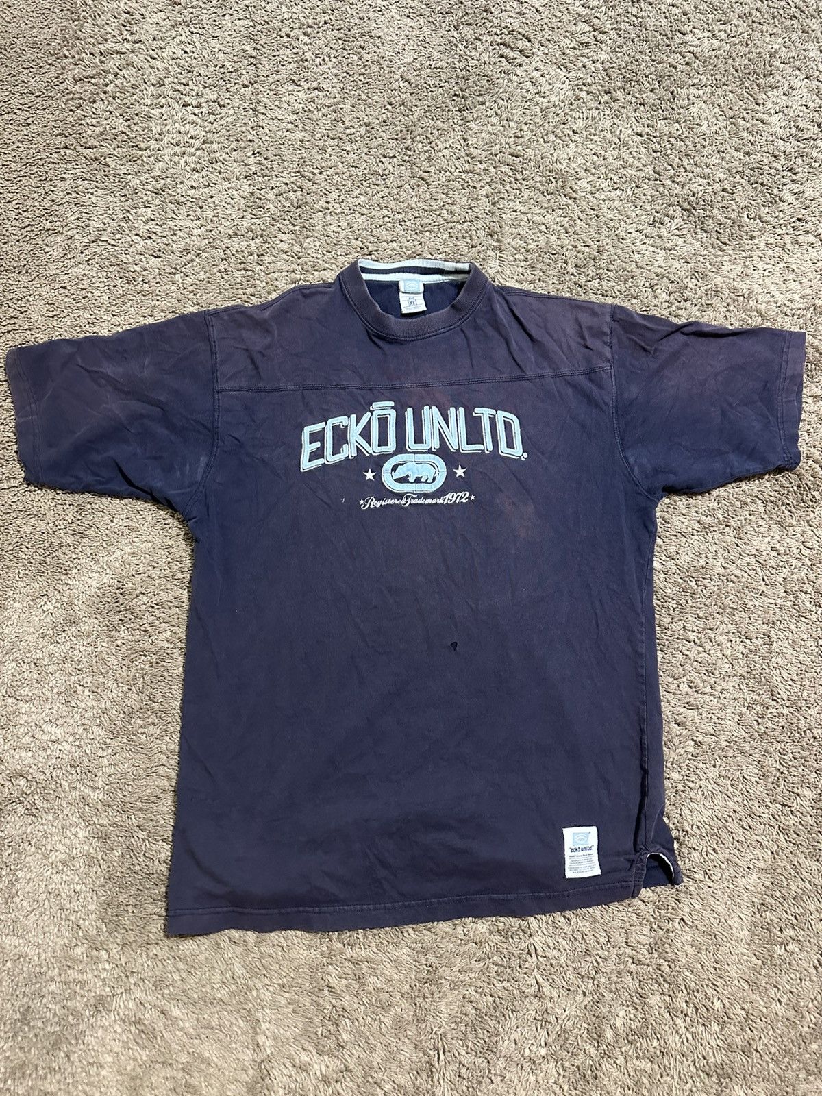 Ecko Unltd. Vintage Ecko Unlimited “triple blue” shirt 00s size xl Size US XL / EU 56 / 4 - 1 Thumbnail