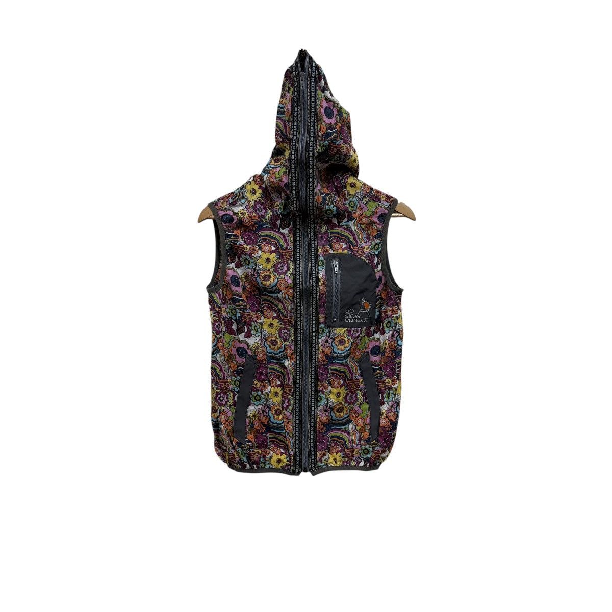 go slow caravan Go Slow Caravan Vest Retro Floral Psychedelic Style Size US S / EU 44-46 / 1 - 1 Thumbnail