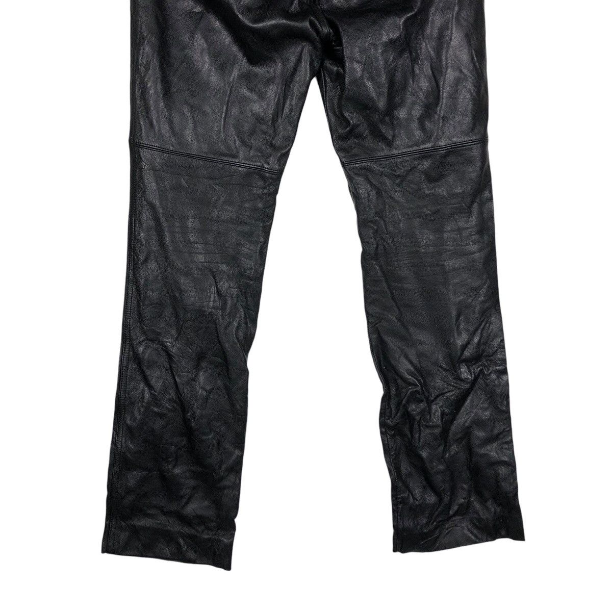 Genuine Leather 📌Vintage Genuine Leather Pants Biker Agnes B. Size US 30 / EU 46 - 11 Thumbnail