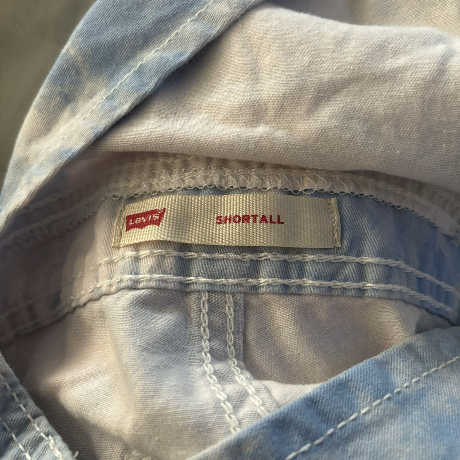 Levi's Levi’s Girls 7/8 Regular Shortalls Cloud Wash Jeans Overall Size 30" / US 8 / IT 44 - 5 Thumbnail