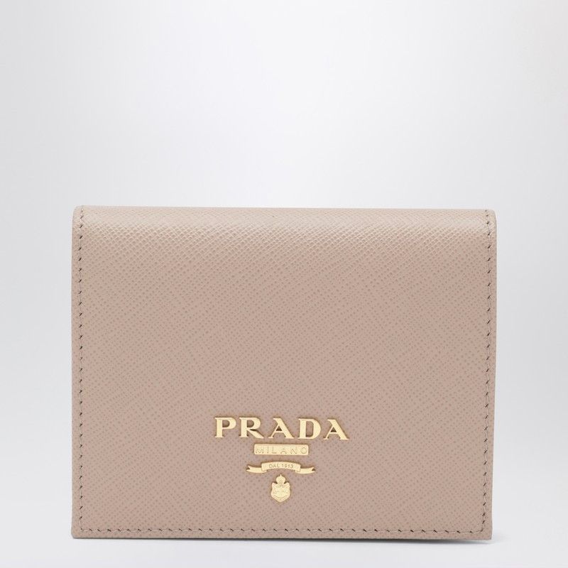 Prada Small Powder-Pink Saffiano Wallet