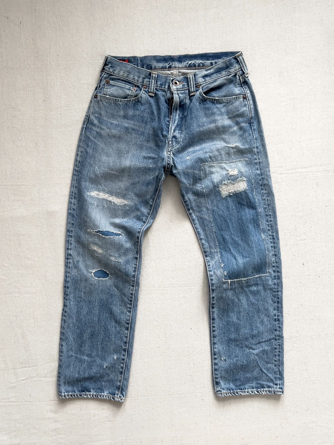 BRU NA BOINNE Bru Na Boinne Distressed Japanese Denim 30” Size US 30 / EU 46 - 3 Thumbnail