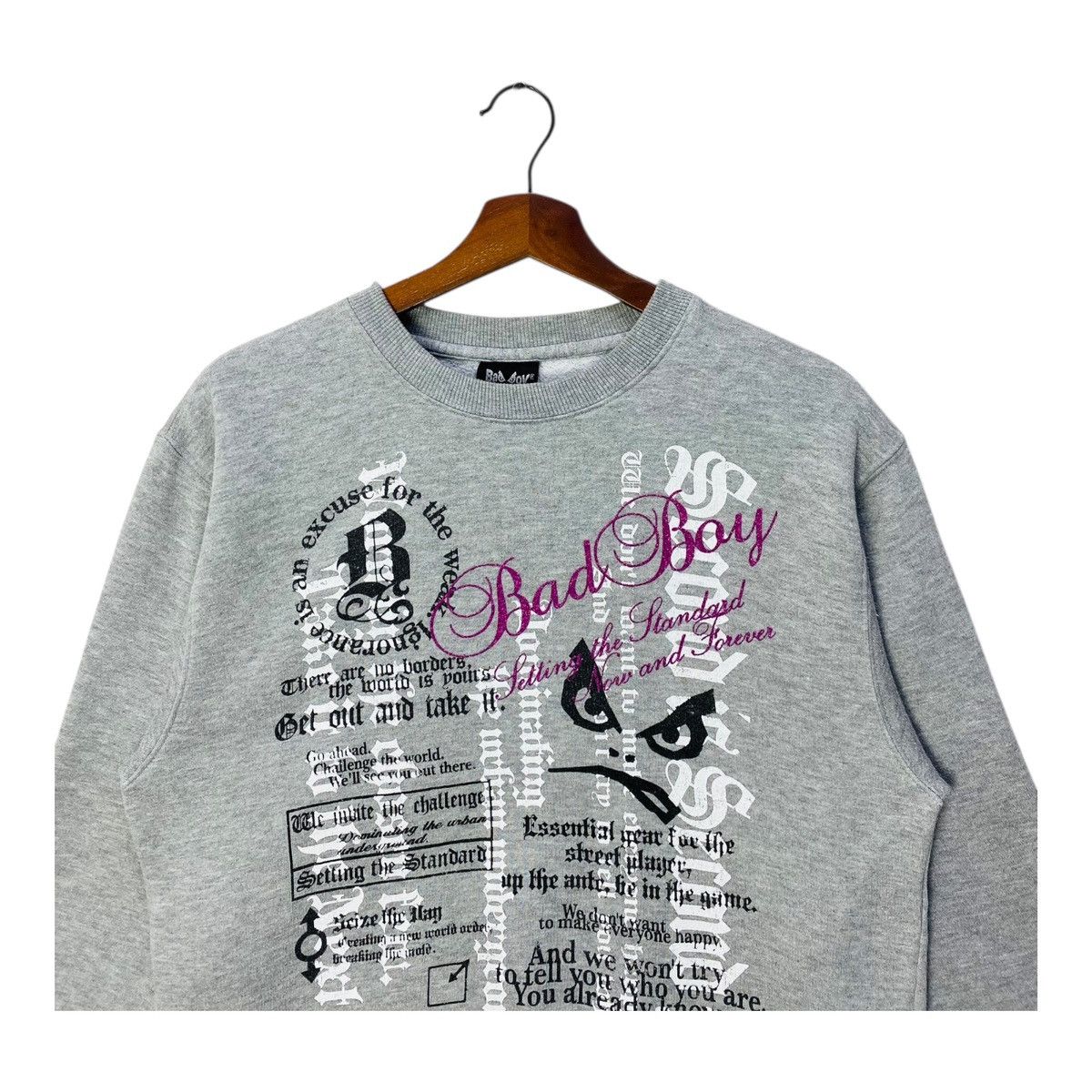 Vintage Bad Boy Sweatshirt Pullover Jumper Crewneck Size Medium Size US M / EU 48-50 / 2 - 2 Thumbnail