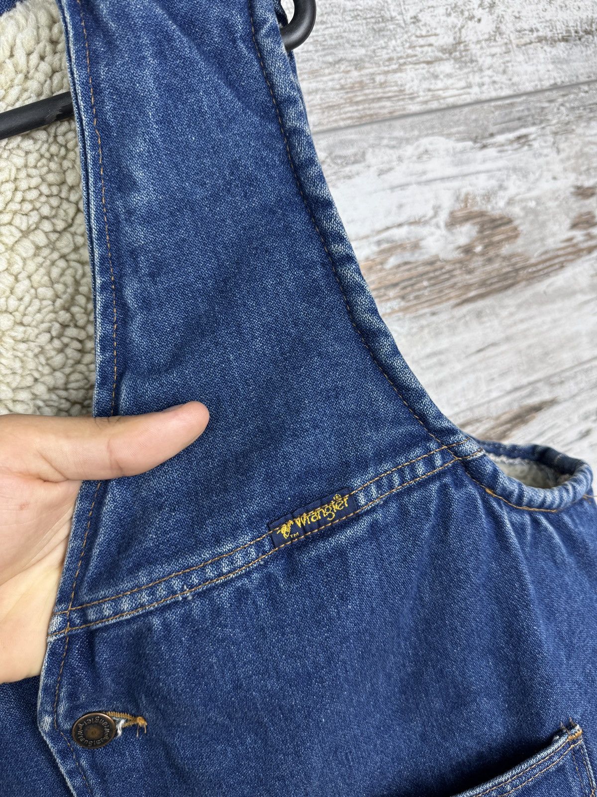 Wrangler Mens Vintage Wrangler Denim vest jeans Made in USA rare y2k Size US L / EU 52-54 / 3 - 6 Thumbnail