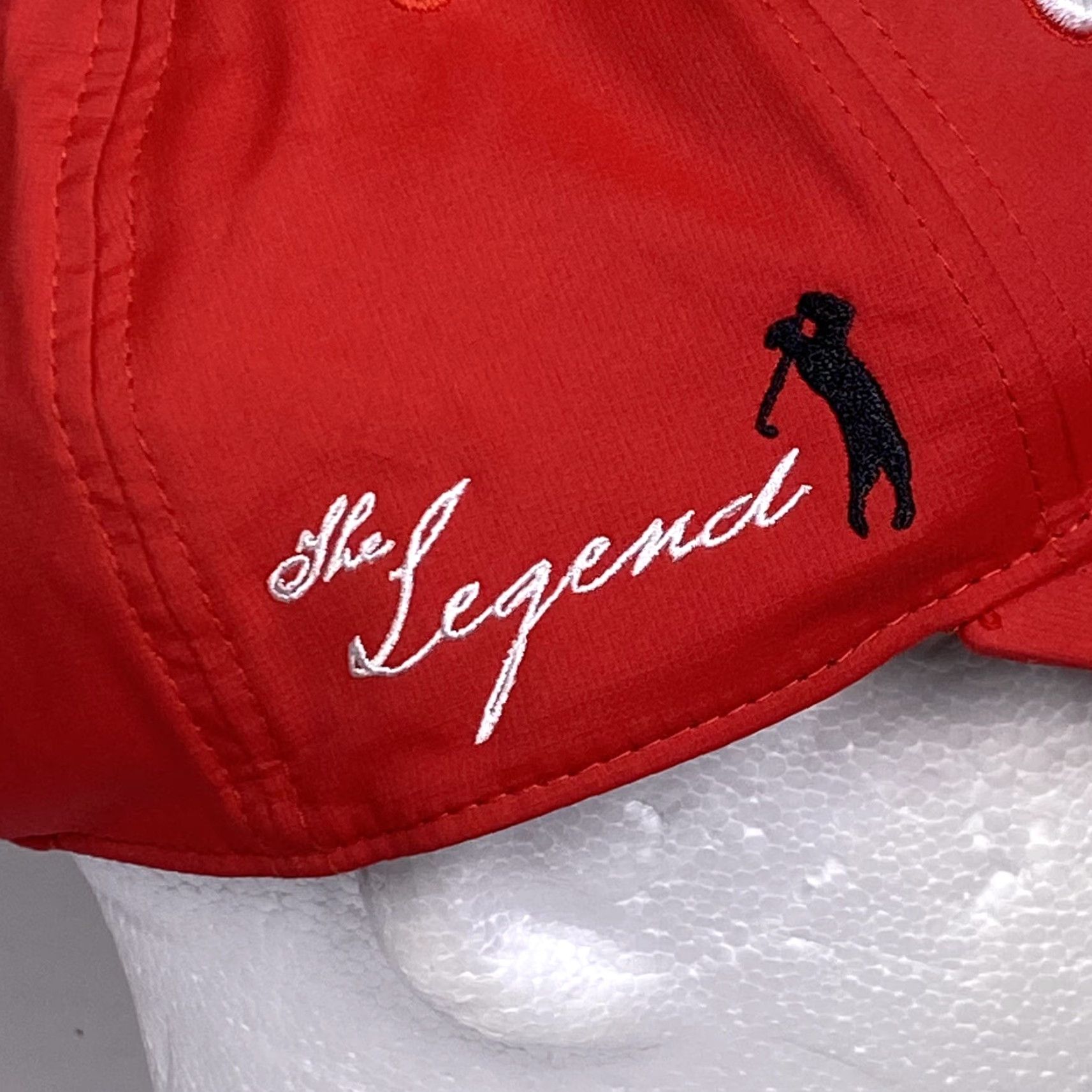 Titleist VINTAGE Titleist Red The Legend Golf Adjustable Strap Baseball Cap Hat Size ONE SIZE - 4 Thumbnail