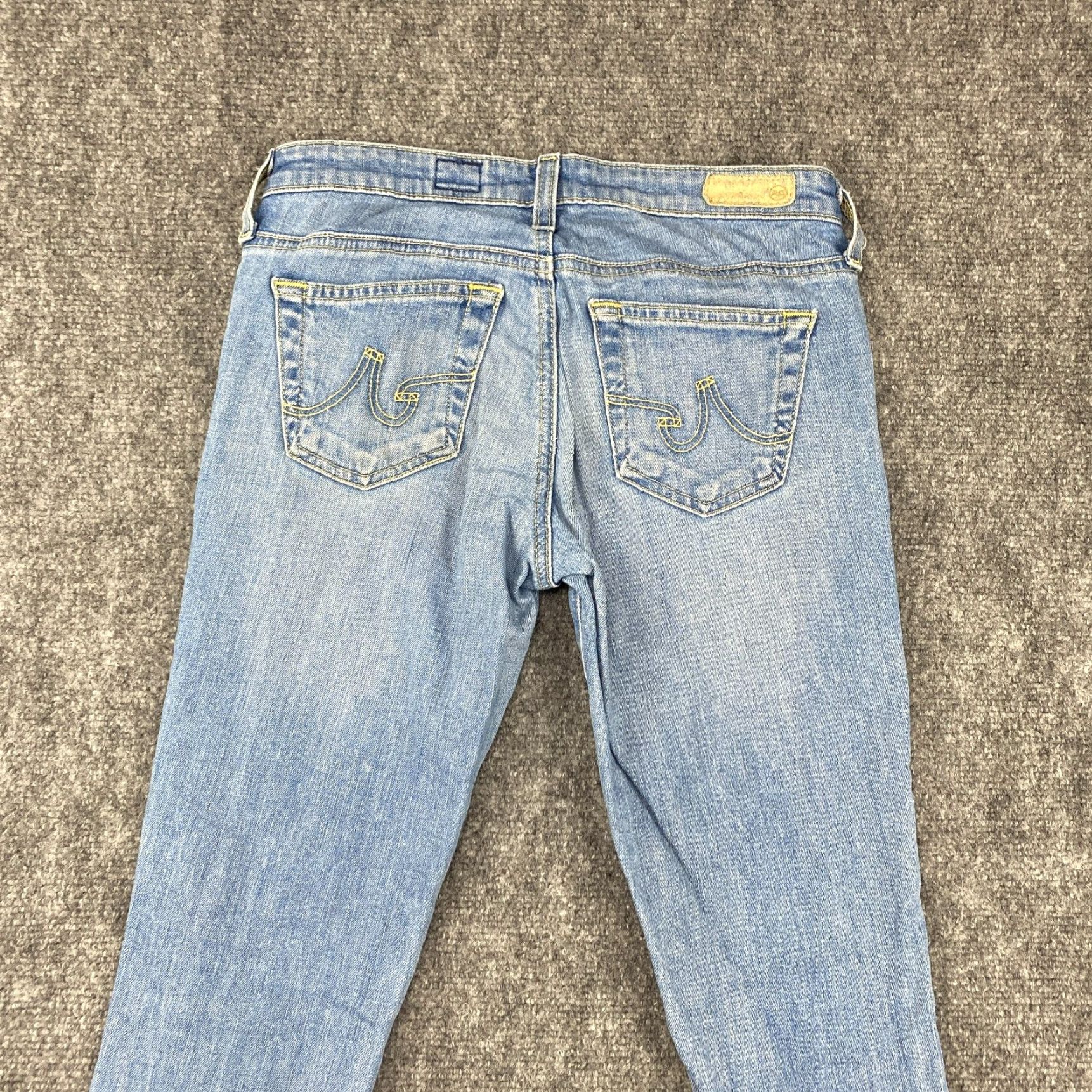 Vintage AG Adriano Goldschmied The Legging Jeans Womens 25R Blue Super Skinny Stretch Jeans Size 42" / US 20 - 7 Thumbnail