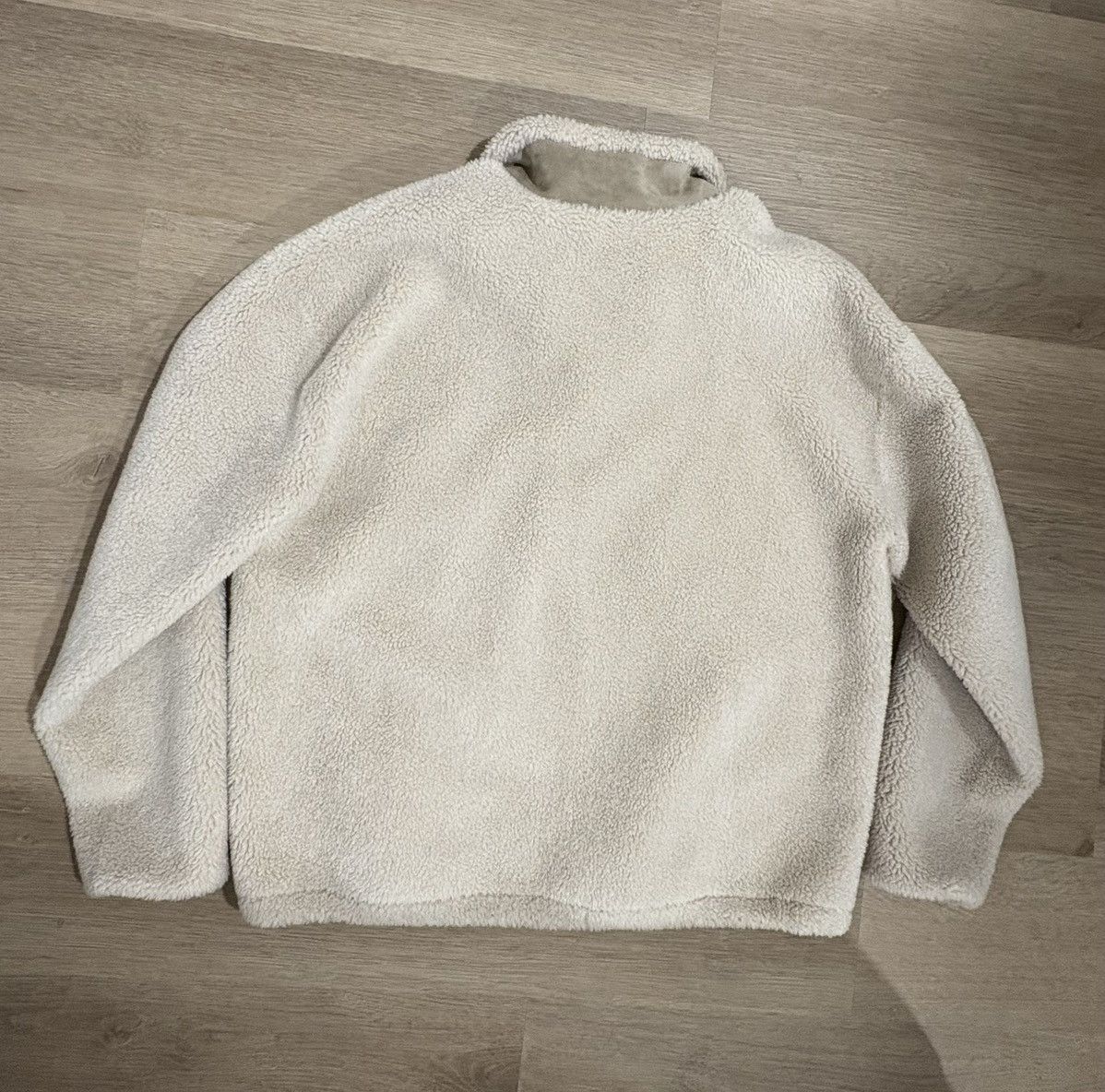 Loro Piana Loro Piana SUEDE-TRIMMED CASHMERE SILK-BLEND FLEECE HALF-ZIP Size US XL / EU 56 / 4 - 10 Thumbnail