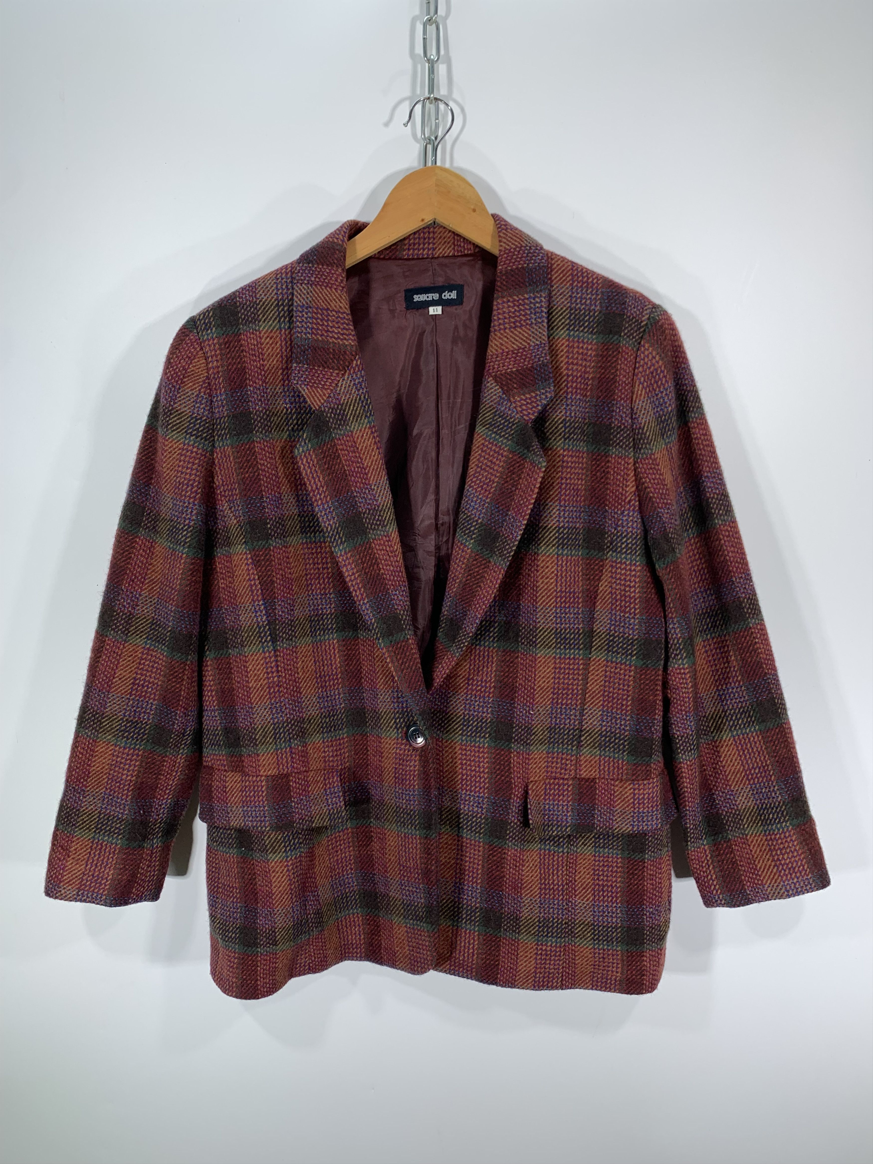 Japanese Brand × Vintage Vintage Square Doll Wool Jacket Size US S / EU 44-46 / 1 - 1 Thumbnail
