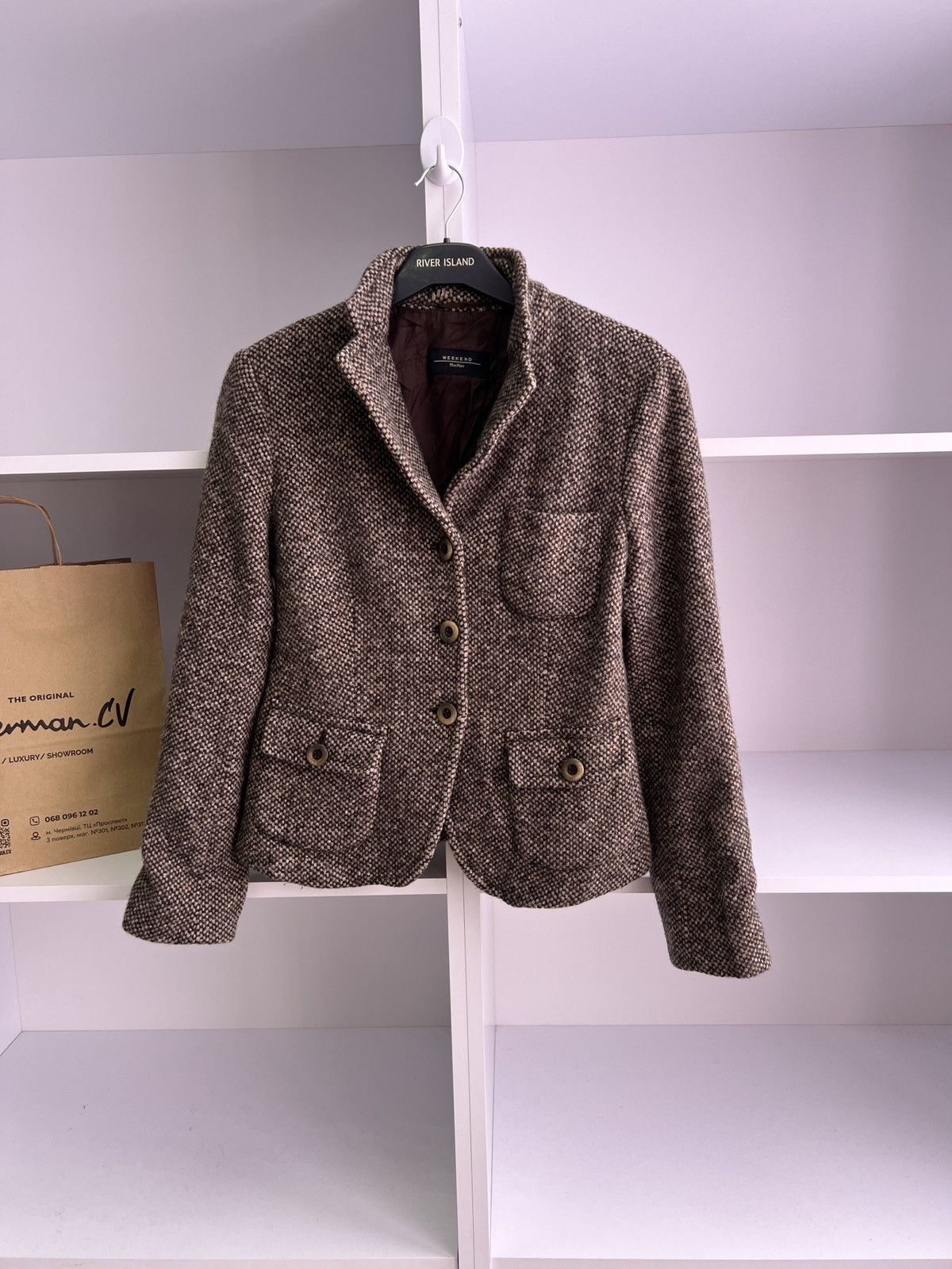 Max Mara × Vintage × Weekend Max Mara Vintage Weekend Max Mara Women's Blazer Size M / US 6-8 / IT 42-44 - 2 Thumbnail