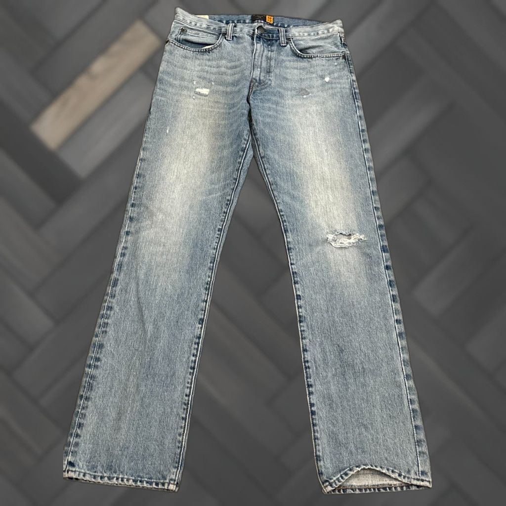 J.Crew J.CREW Jeans Mens 30x32 Blue 770 Regular Denim Pants Kaihara Fabric 5-Pocket Design Button Closure Mens Jeans Blue Regular 30 Size US 30 / EU 46 - 1 Thumbnail