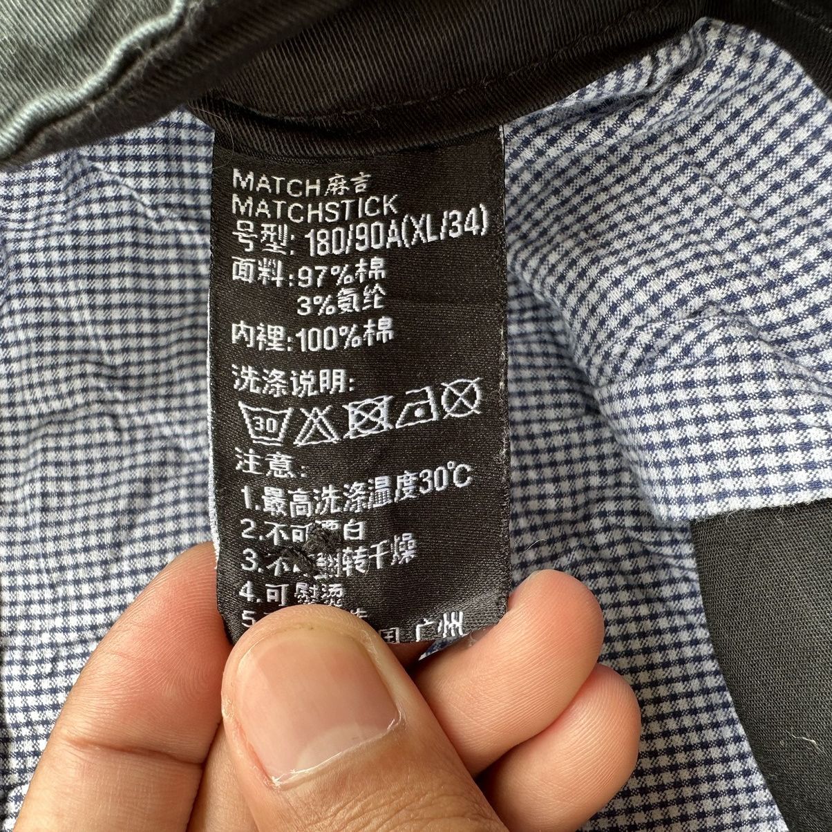 Japanese Brand × Vintage Vintage Matchstick Argus Black Casual Trousers Pants Size US 34 / EU 50 - 7 Thumbnail