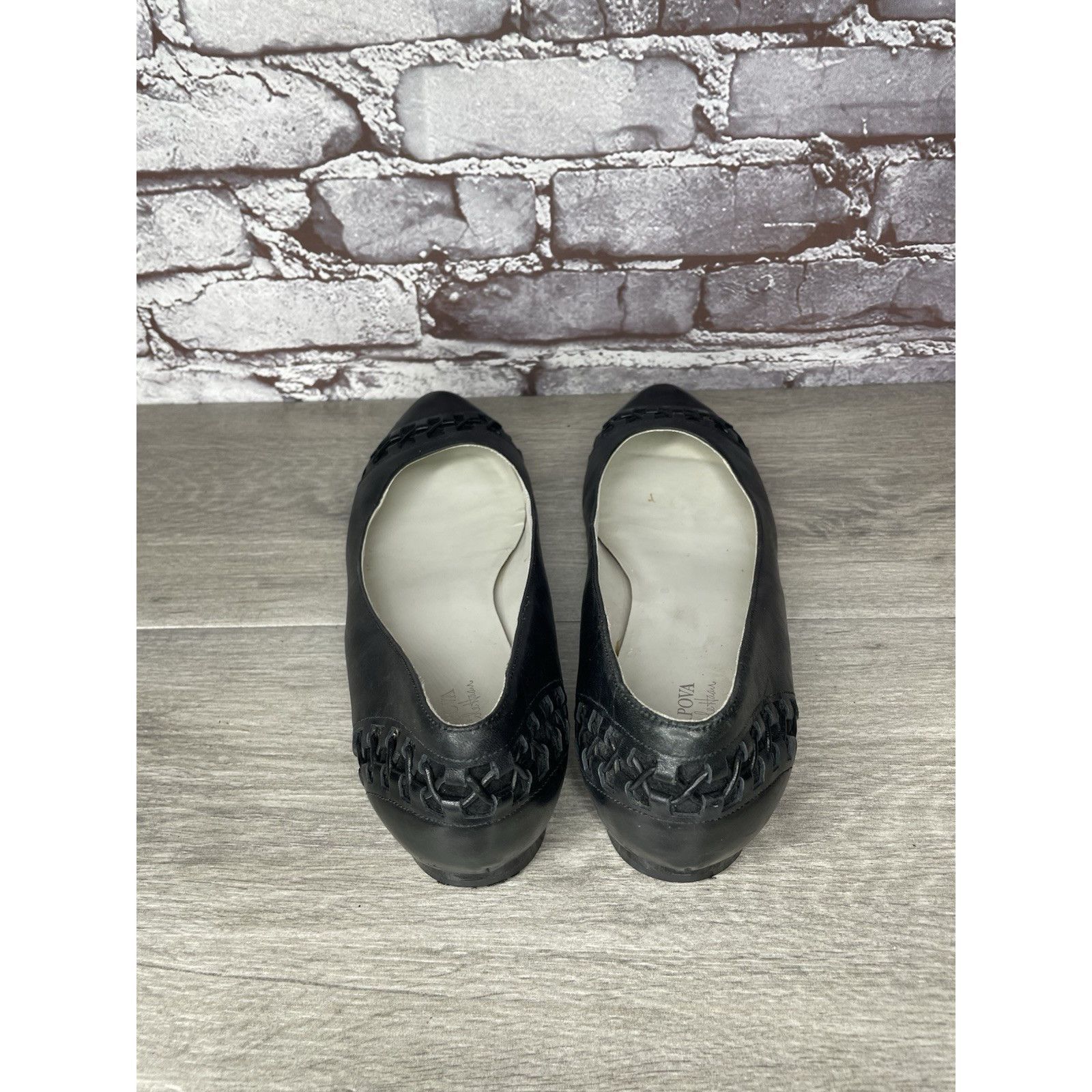 Cole Haan Maria Sharapova by Cole Haan Air Bacara Black Leather Ballet Size US 11 / IT 41 - 5 Thumbnail