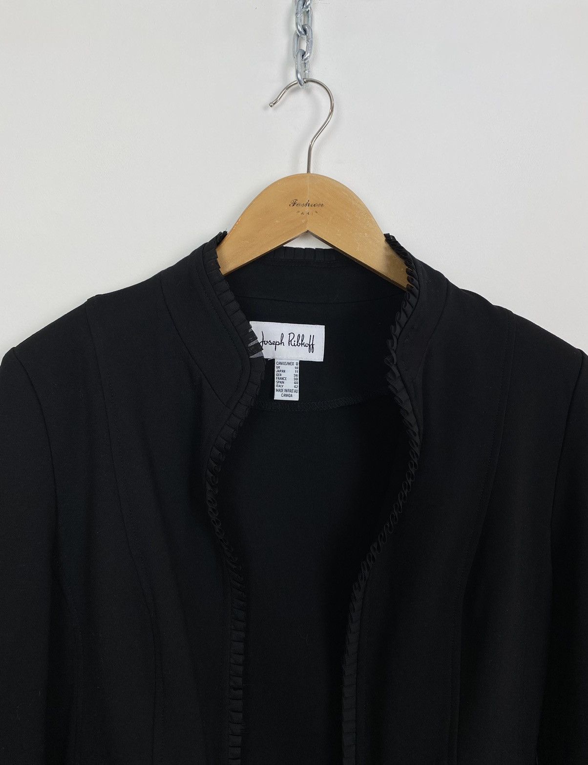Joseph Ribkoff Vintage Joseph Ribkoff Open Blazer Women’s Black Size USA 8 Size M / US 6-8 / IT 42-44 - 2 Thumbnail