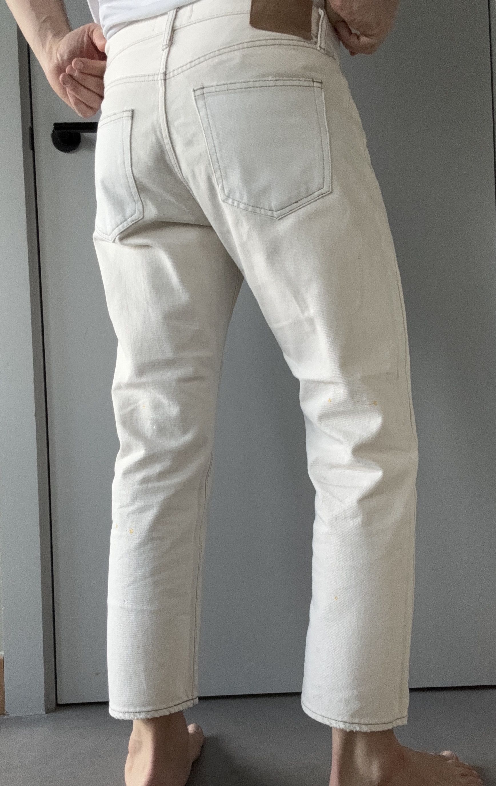 YMC YMC You Must Create Ecru Jeans With Plaint Splatter Details Size US 30 / EU 46 - 9 Thumbnail