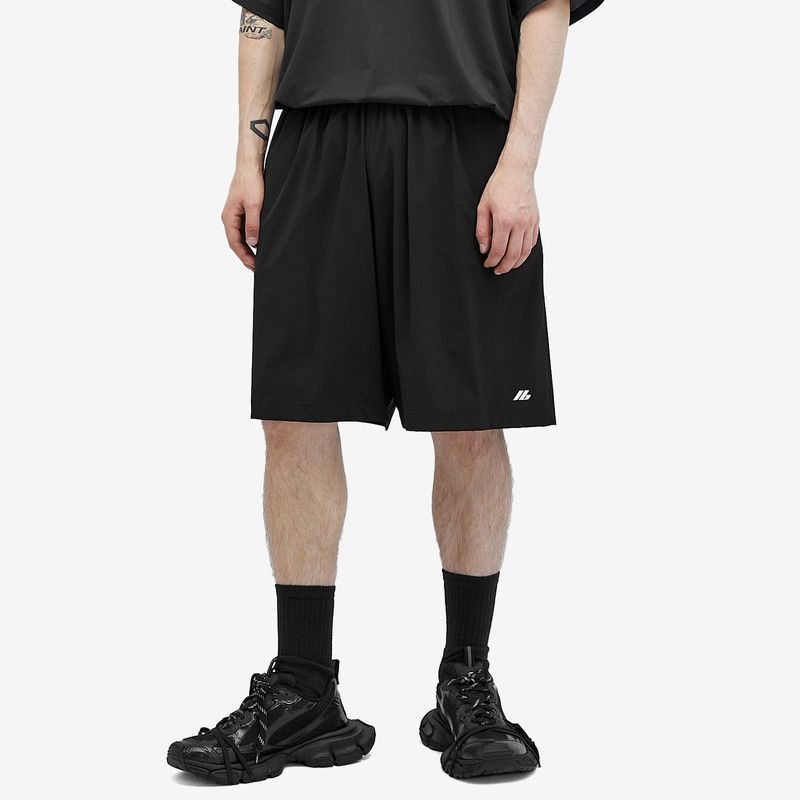 Balenciaga oc11z0526 Activewear Stretch Shorts in Black Size US 34 / EU 50 - 2 Thumbnail