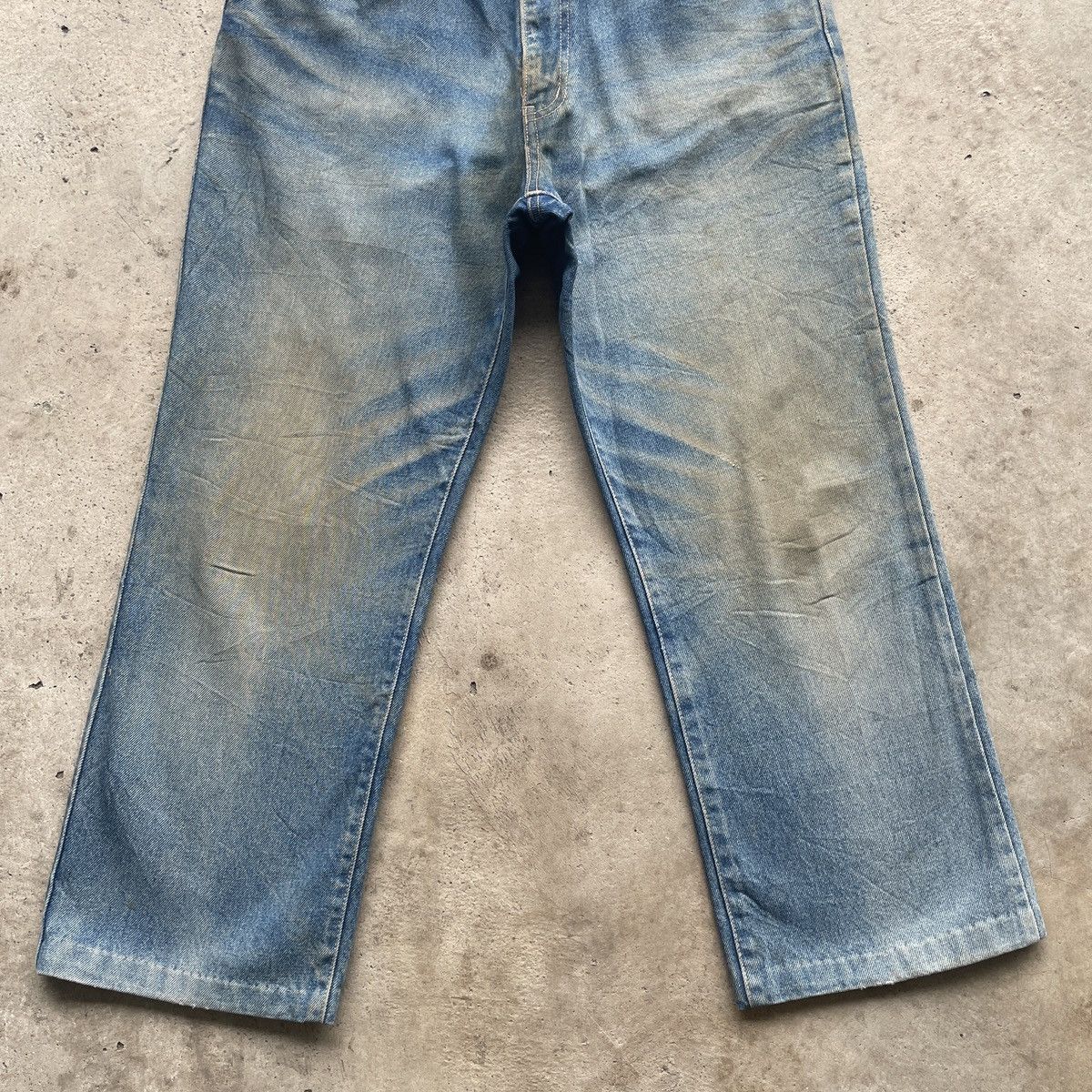 Japanese Brand Vintage Bee Bell Japan RUSTY Faded Jeans Denim Pants W35 Size US 35 - 4 Thumbnail