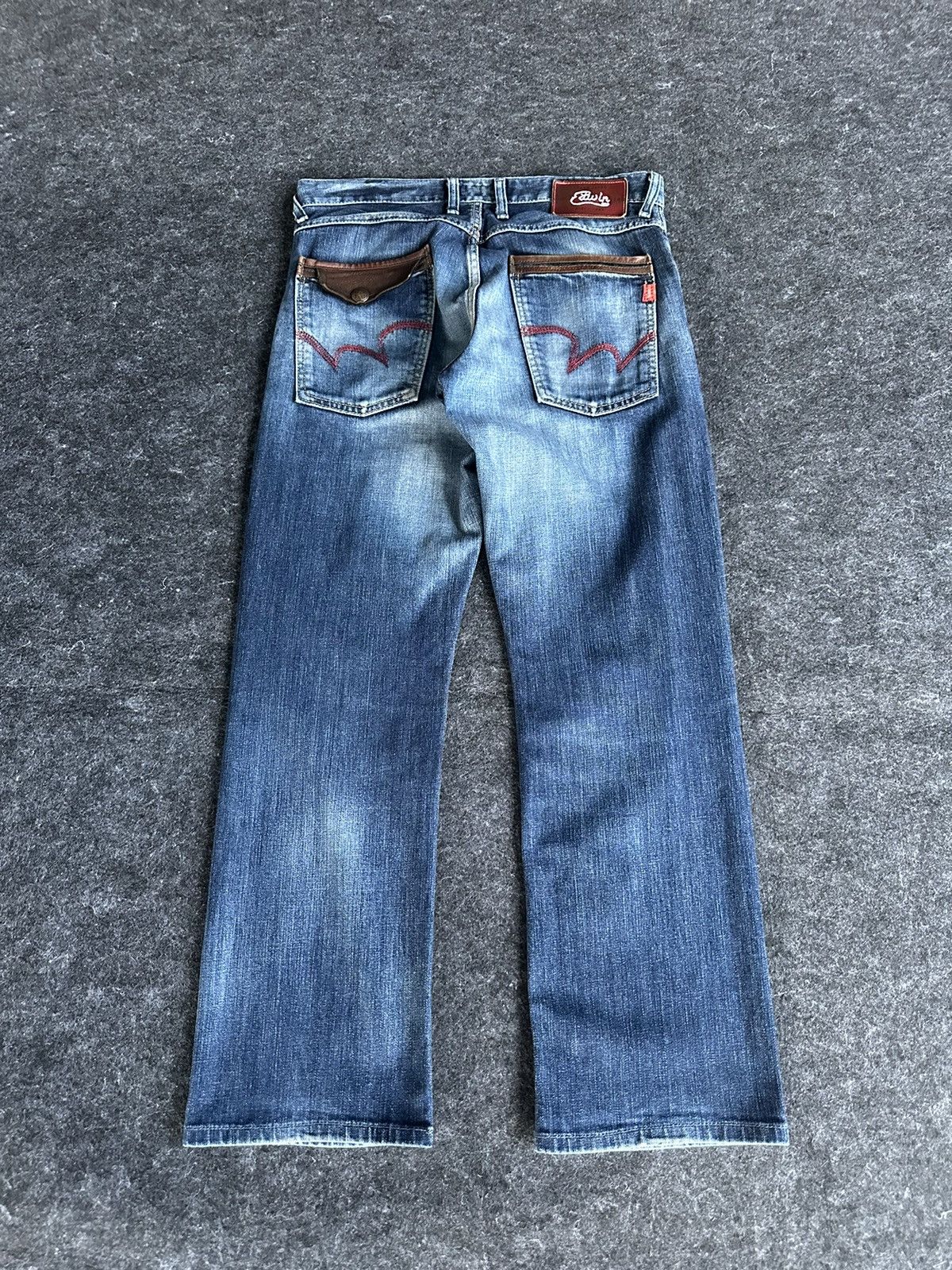 Edwin Vintage 90s Edwin Blue Trip Stone Washed Denim 30x29 D382 Size US 30 / EU 46 - 4 Thumbnail