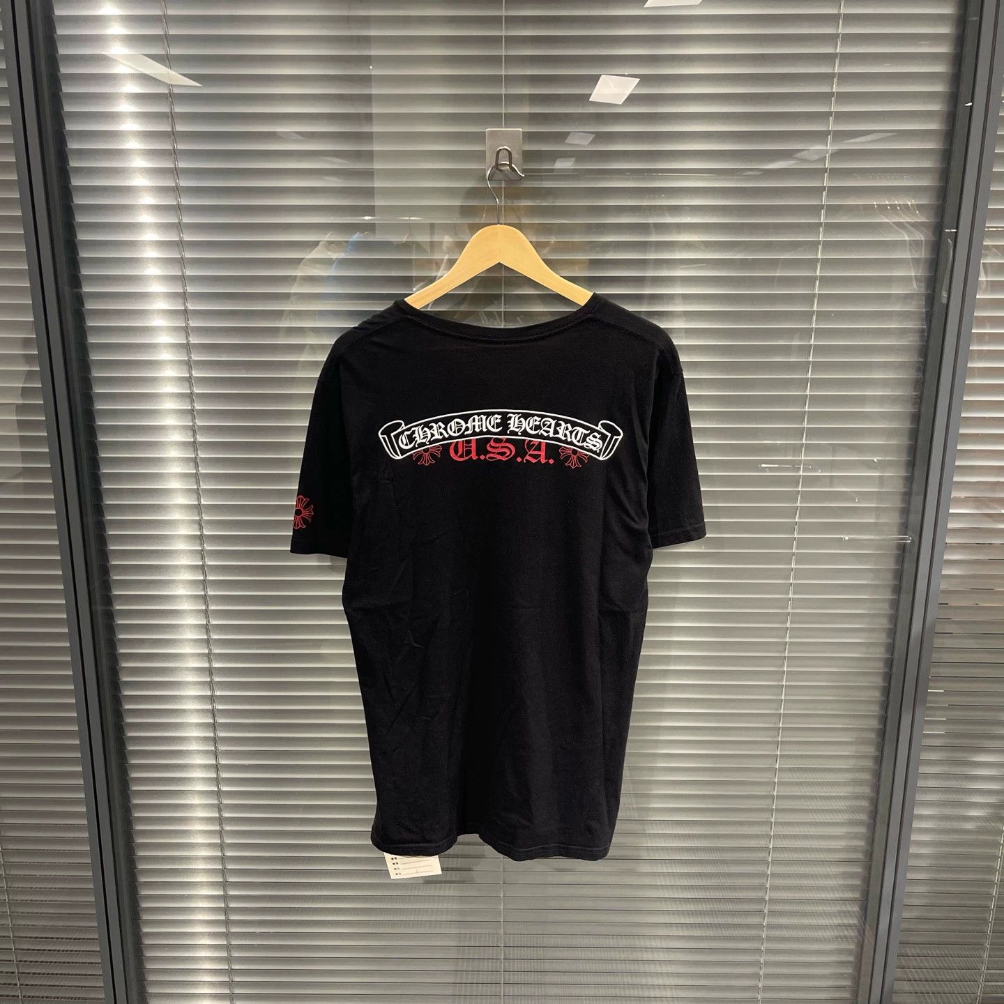 Chrome Hearts Chrome Hearts Back Black Scroll Short Sleeve Tee L Size US L / EU 52-54 / 3 - 1 Thumbnail