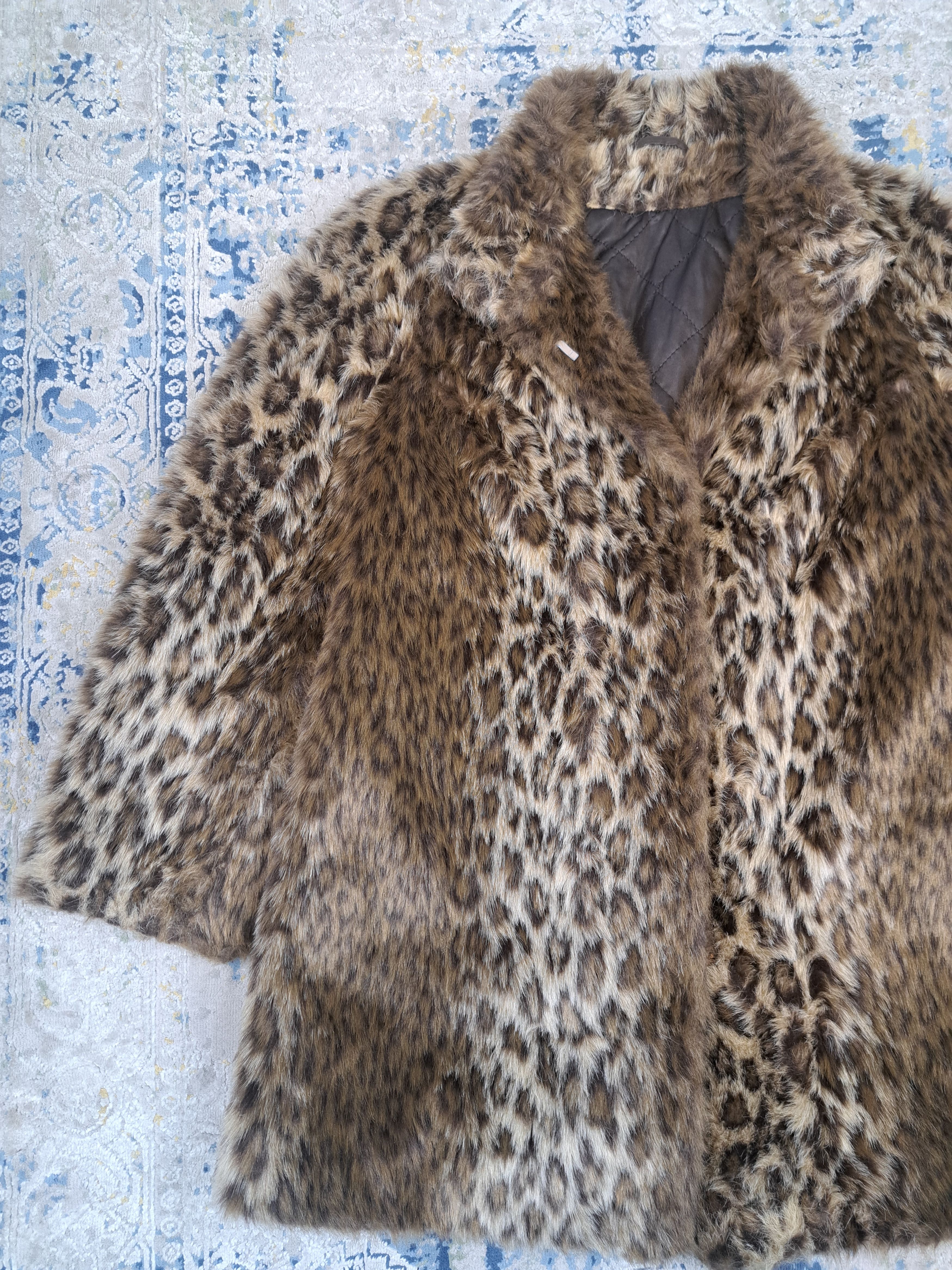 Vintage Vintage Leopard Faux Fur Coat 70s 80s Like CDG Supreme Size M / US 6-8 / IT 42-44 - 3 Thumbnail