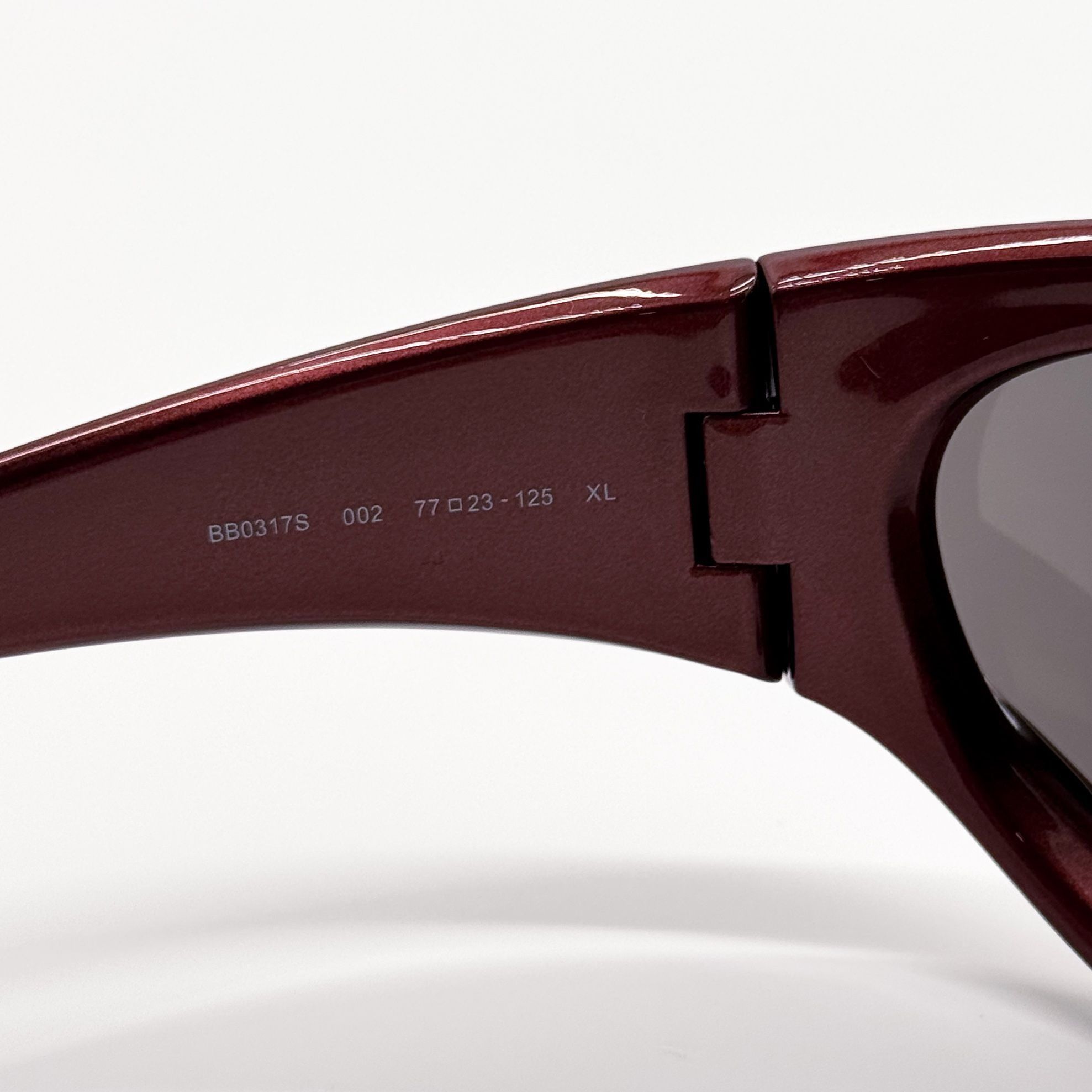 Balenciaga NEW BALENCIAGA BB0317S 002 SUNGLASSES BURGUNDY UNISEX Size ONE SIZE - 7 Thumbnail