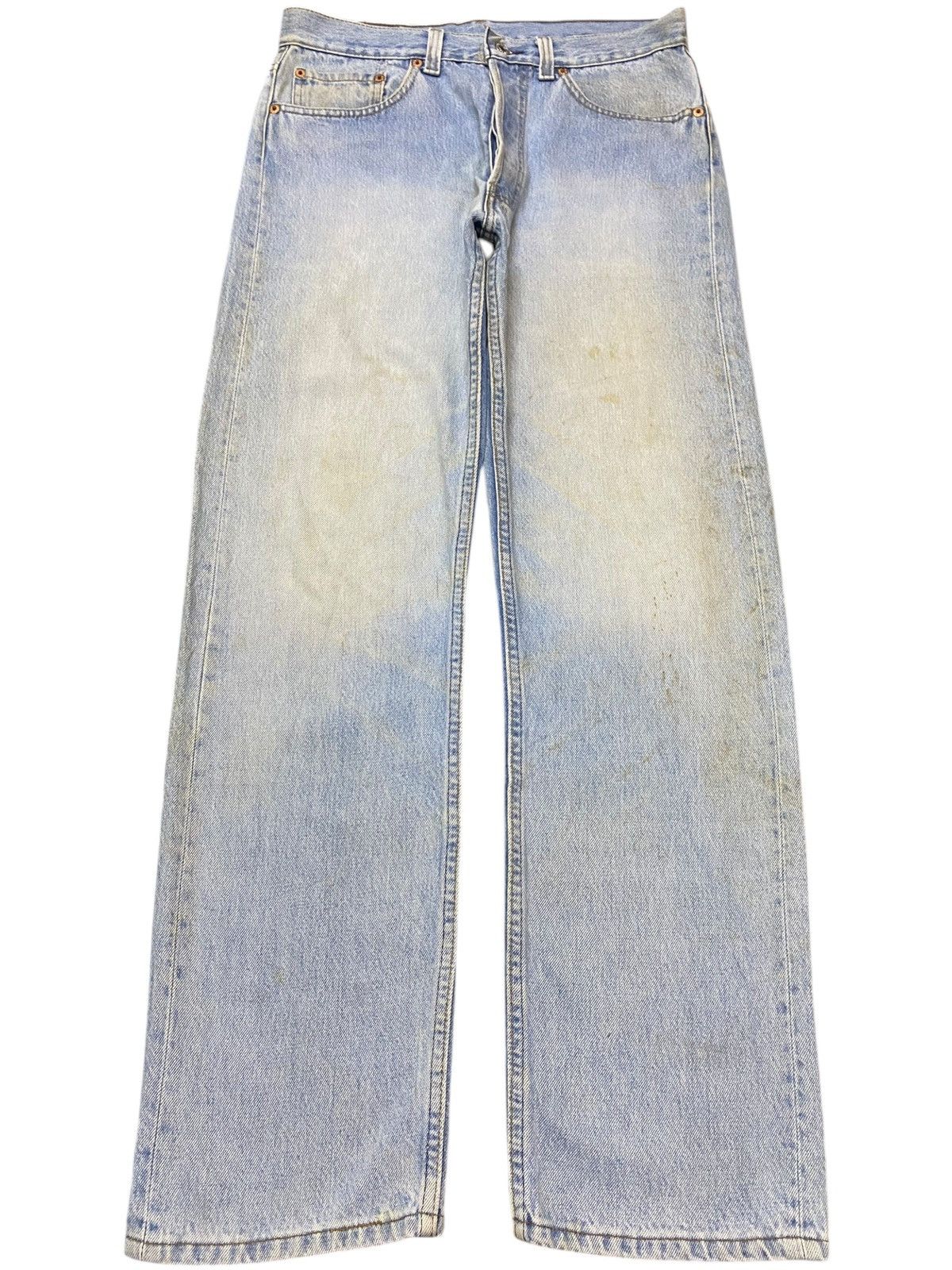 Levi's Vintage Levis 501xx 90’s Faded Wash Grunge Loose Jeans Size US 31 - 1 Thumbnail
