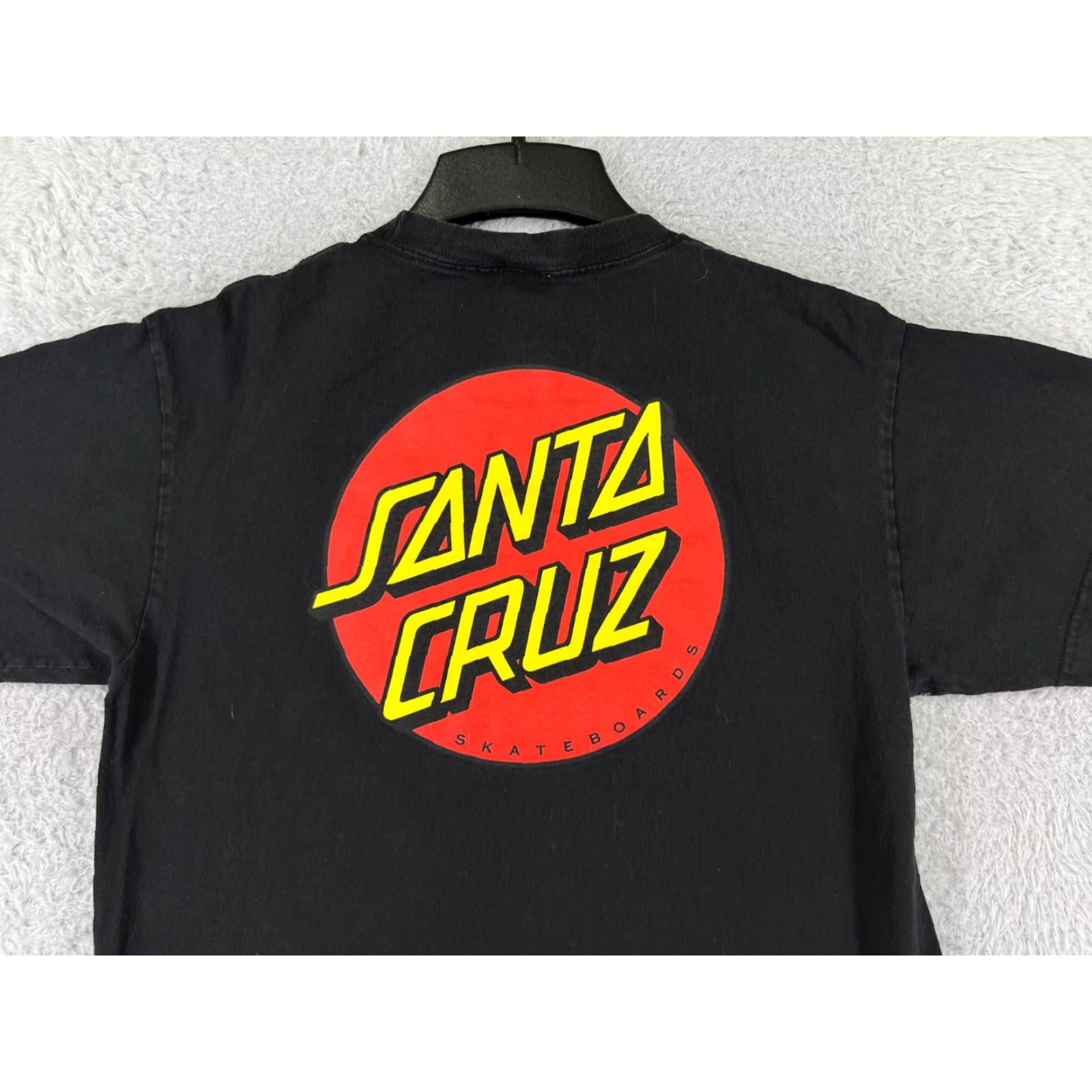 Vintage Santa Cruz Mens Shirt Short Sleeve Black Logo 90s California T-Shirt Man M Cotton Jersey Crew Neck Logo Skate Soccer Size US M / EU 48-50 / 2 - 5 Thumbnail