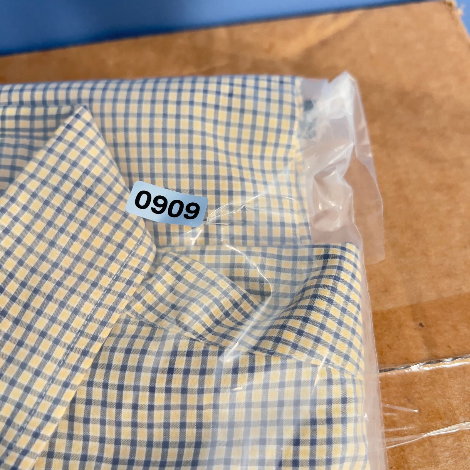Ralph Lauren Ralph Lauren Button Shirt Blake Cut XL Yellow & Navy Check Size US XL / EU 56 / 4 - 9 Thumbnail
