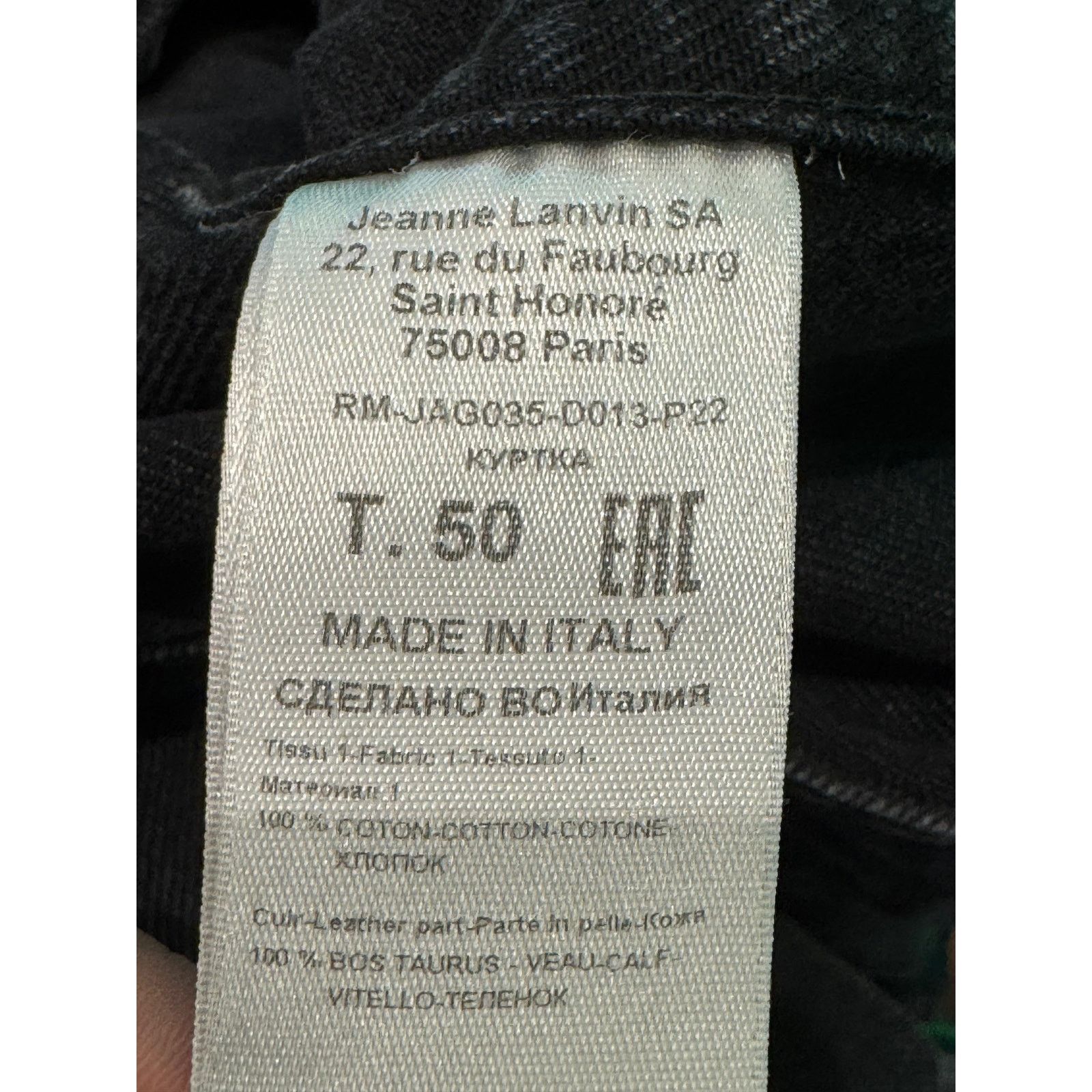 Gallery Dept. Gallery Dept. x Lanvin LG Patch Black Jean Jeacket Size US L / EU 52-54 / 3 - 9 Thumbnail