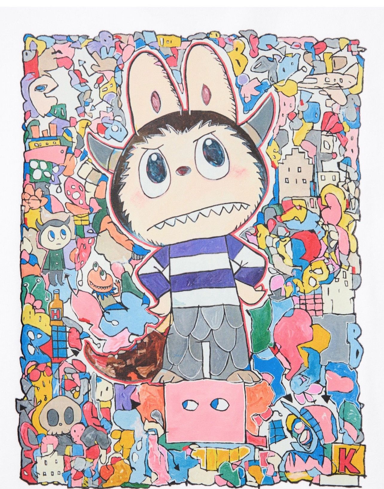 POP MART *New* Pop Mart x Uniqlo UT Graphic Tee / The Monsters-Labubu Size XXL / US 16-18 / IT 52-54 - 7 Thumbnail