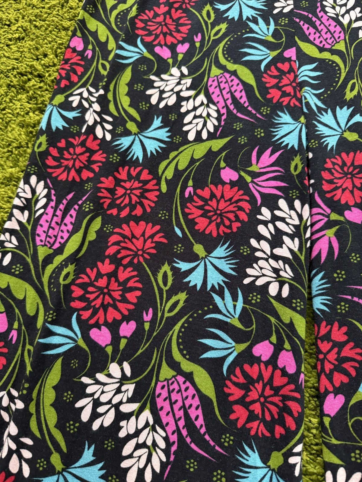 Designer Gudrun sjoden avant garde floral pattern pants wide leg Size 27" / US 4 / IT 40 - 4 Thumbnail