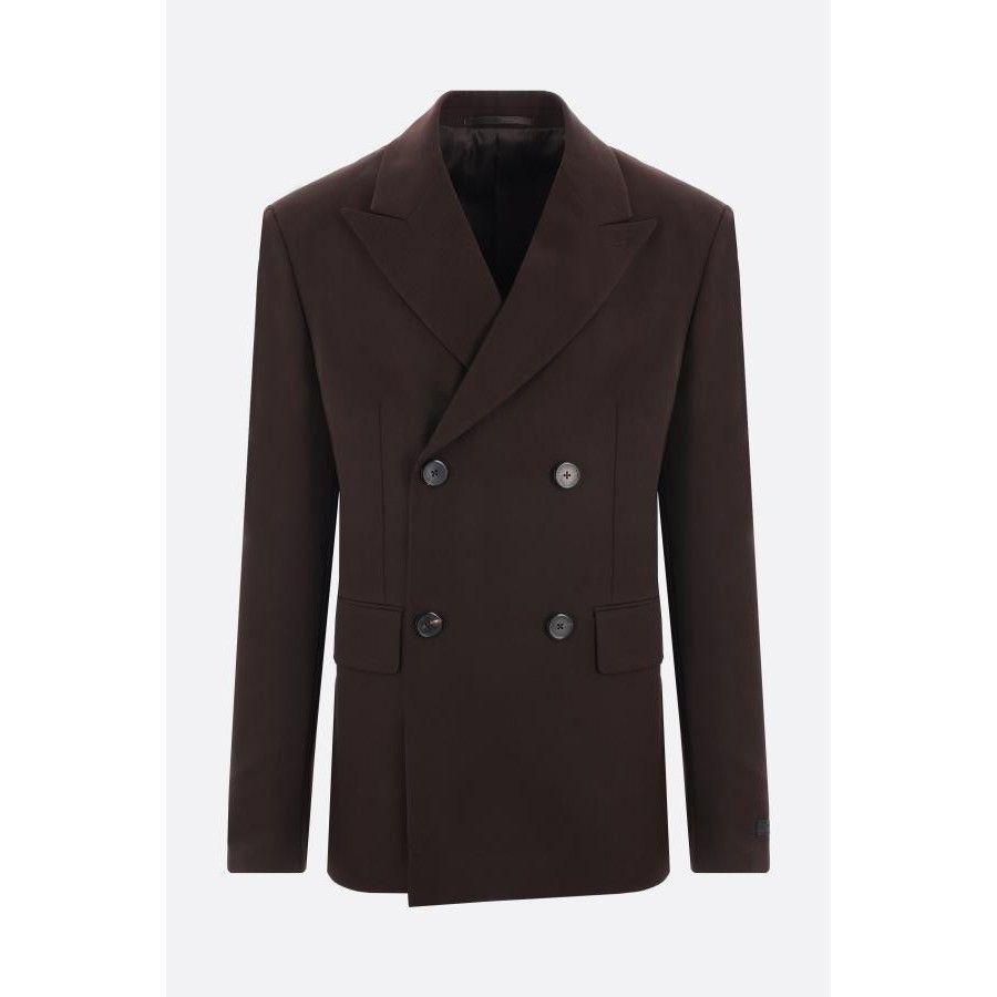 Prada PRADA Brown Wool Single Breasted Coat New & Authentic (Men's Size US L / EU 52-54 / 3 - 1 Thumbnail