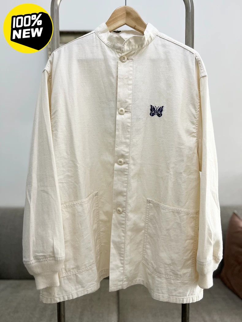 Needles Needles Embroidered Logo Cotton Oversize Shirt - dmc Size US S / EU 44-46 / 1 - 1 Thumbnail