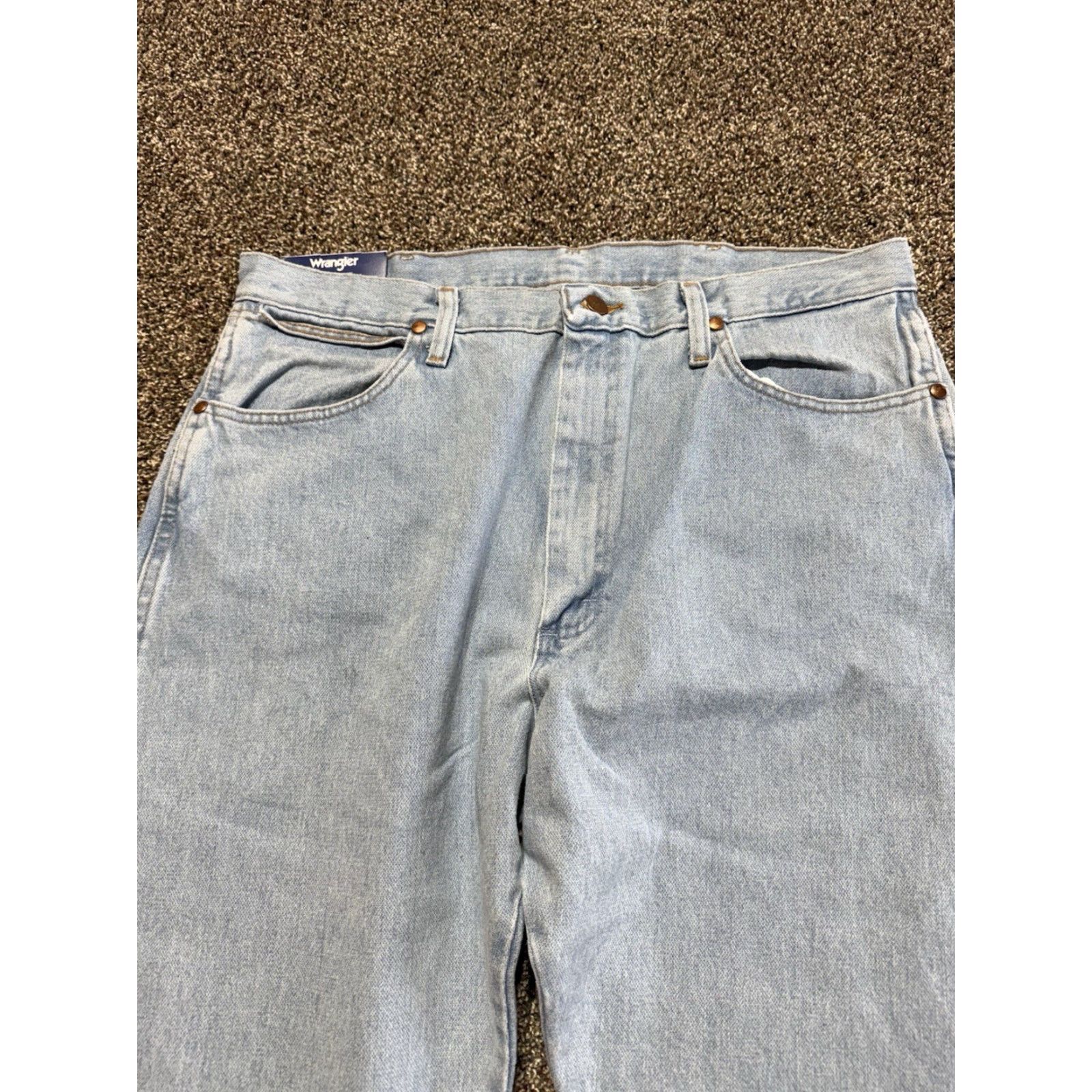 Wrangler VINTAGE? No. Wrangler Jeans 14MWZ Women's Slim Bootcut Blue Denim 15x34 36" Waist 34" Inseam 5-Pocket Size 36" / US 14 / IT 50 - 4 Thumbnail
