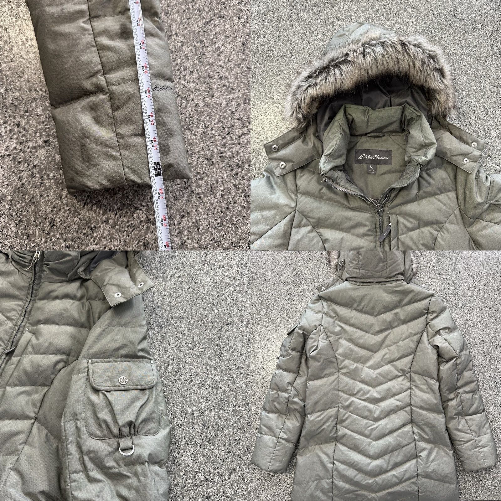 Eddie Bauer Eddie Bauer Down Parka Jacket Womens M Green Full Zip Winter Coat Size M / US 6-8 / IT 42-44 - 8 Thumbnail