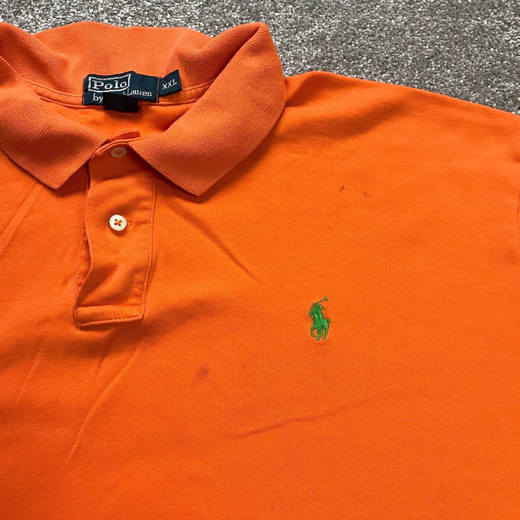 Ralph Lauren Polo Ralph Lauren Polo Shirt Mens 2XL Orange Short Sleeve Casual Activewear Cotton Size US XXL / EU 58 / 5 - 4 Thumbnail