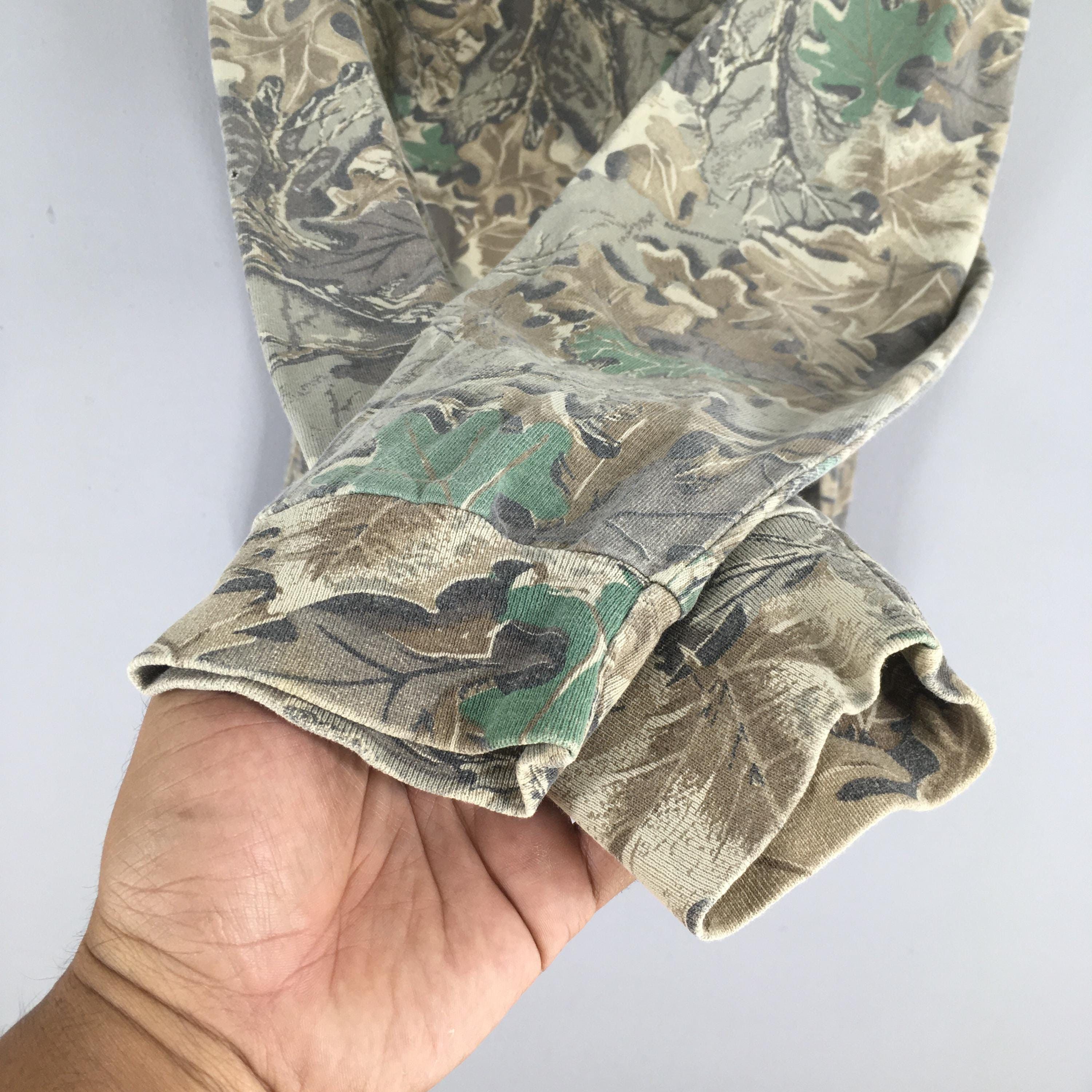 Mossy Oaks × Realtree × Vintage 90s Red Head Mossy Oak Tree Camo Turtleneck Shirt Large Size US L / EU 52-54 / 3 - 5 Thumbnail