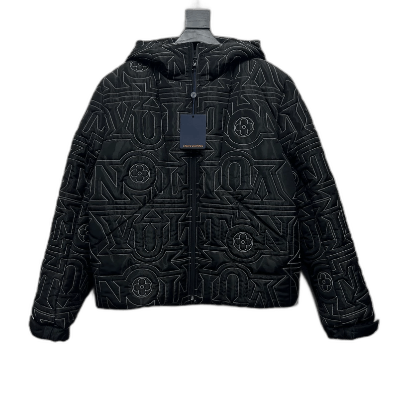 Louis Vuitton Louis Vuitton Black Hooded Down Jacket-2506 Size US L / EU 52-54 / 3 - 1 Thumbnail