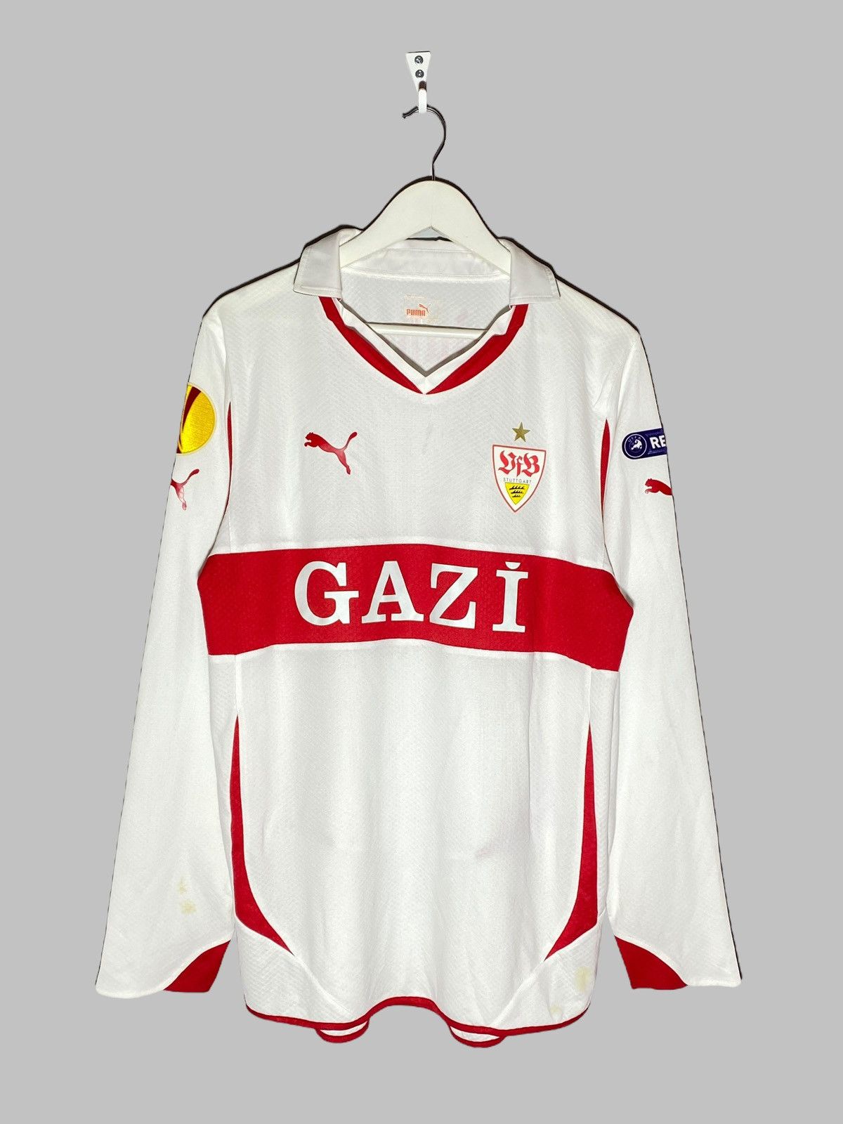 Puma #21 Boulahrouz Stuttgart League Europe Soccer Jersey Size US L / EU 52-54 / 3 - 2 Thumbnail