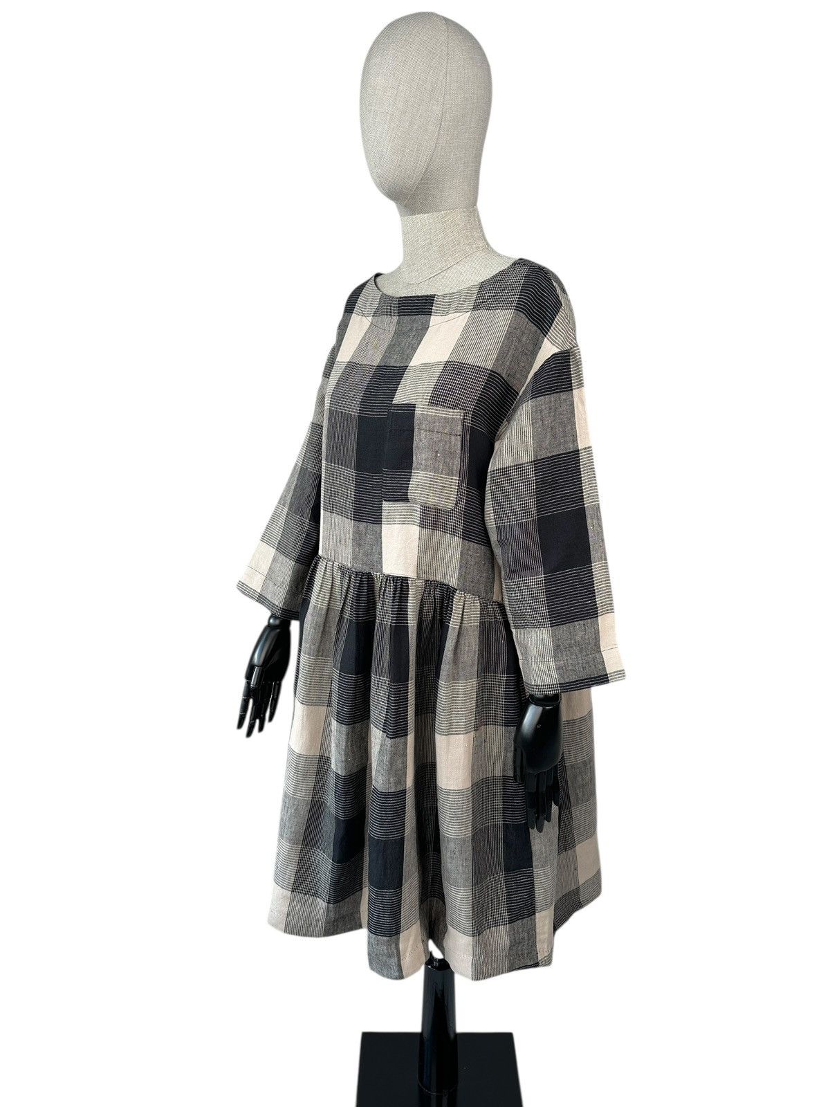 Other NWT TOAST Landscape Check Linen Dress Pockets Loose Fit Size S / US 4 / IT 40 - 2 Thumbnail