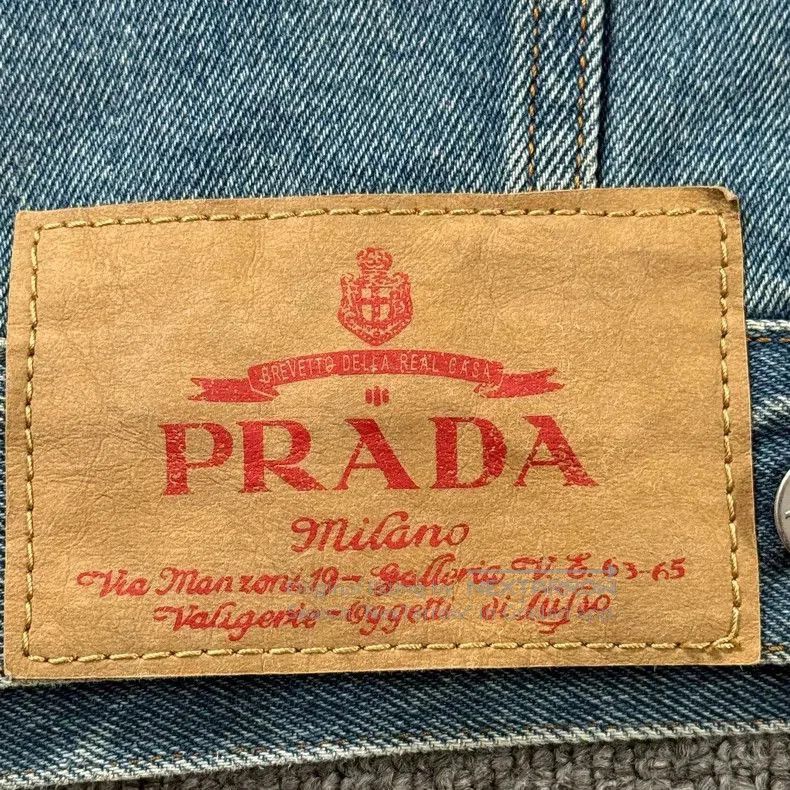 Prada Prada 23 Blue Denim Jacket. Size US S / EU 44-46 / 1 - 7 Thumbnail