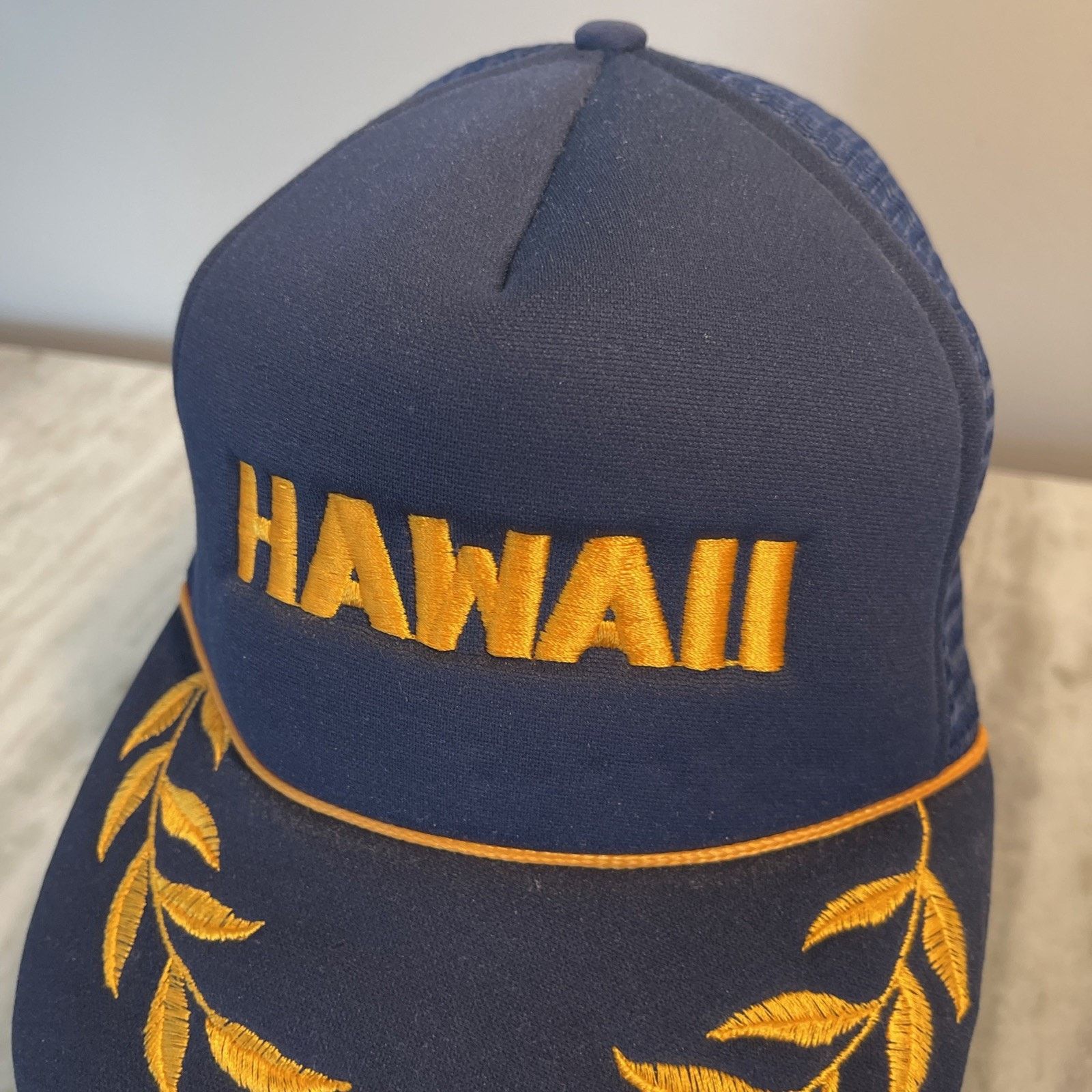 Vintage Vtg 1980's Hawaii Snapback Trucker Mesh Hat Scramble NOS Size ONE SIZE - 2 Thumbnail