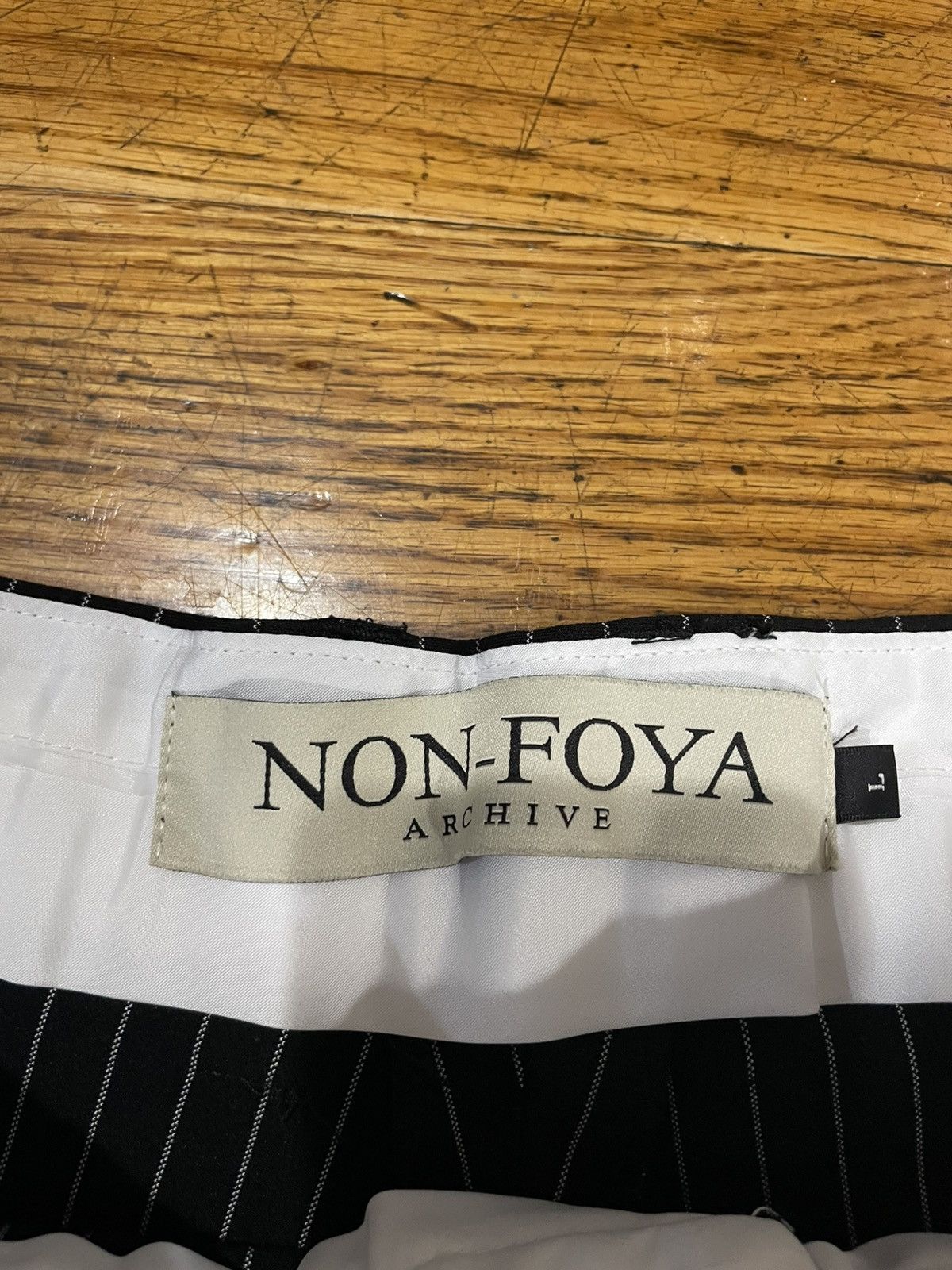 Other Nonfoya Pinstriped Pleated Pants Size US 34 / EU 50 - 3 Thumbnail