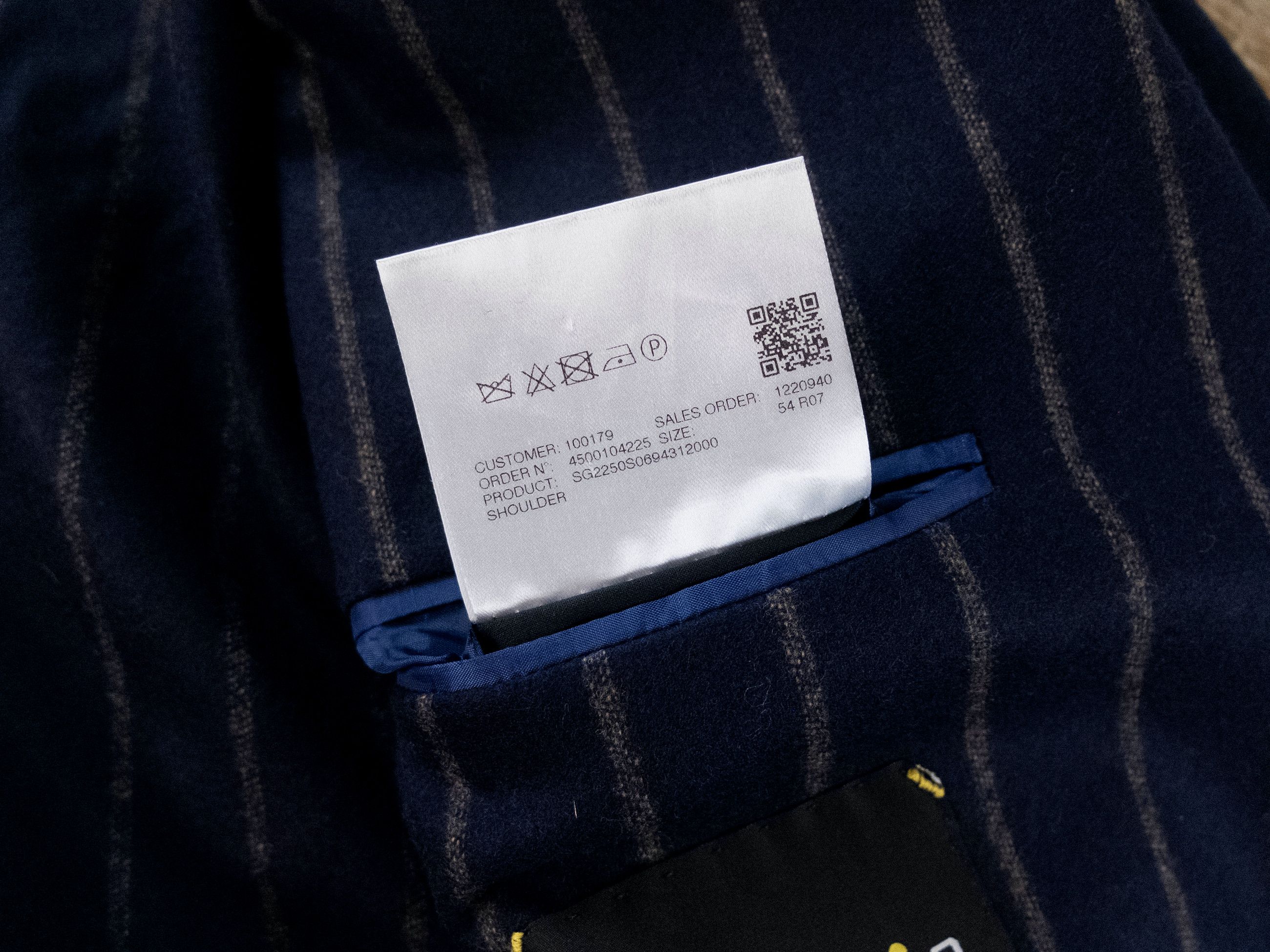 SARTORIO Napoli by Kiton navy blue wool cashmere suit 44 54
