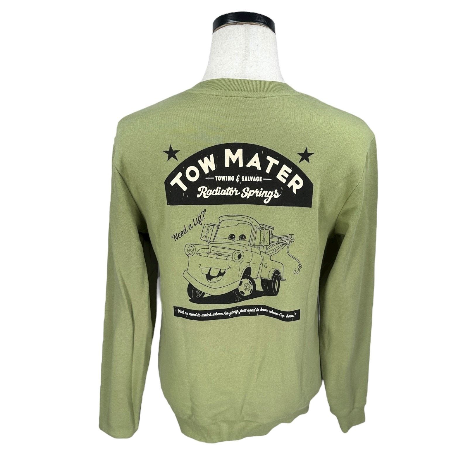 Disney Disney Tow Mater Towing & Salvage Sweatshirt Men’s XS Green Size US XS / EU 42 / 0 - 4 Thumbnail