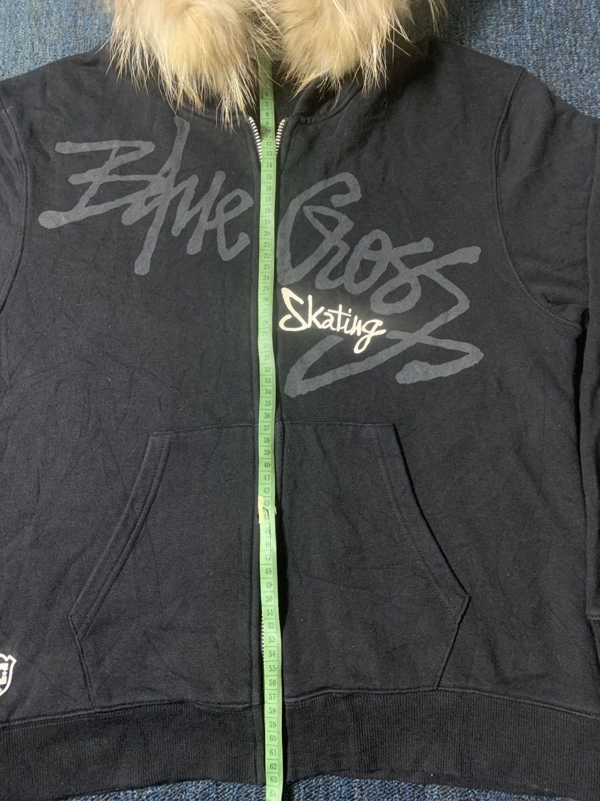 Japanese Brand Japanese Fur Bluecross Skating ziphoodie Size US M / EU 48-50 / 2 - 9 Thumbnail